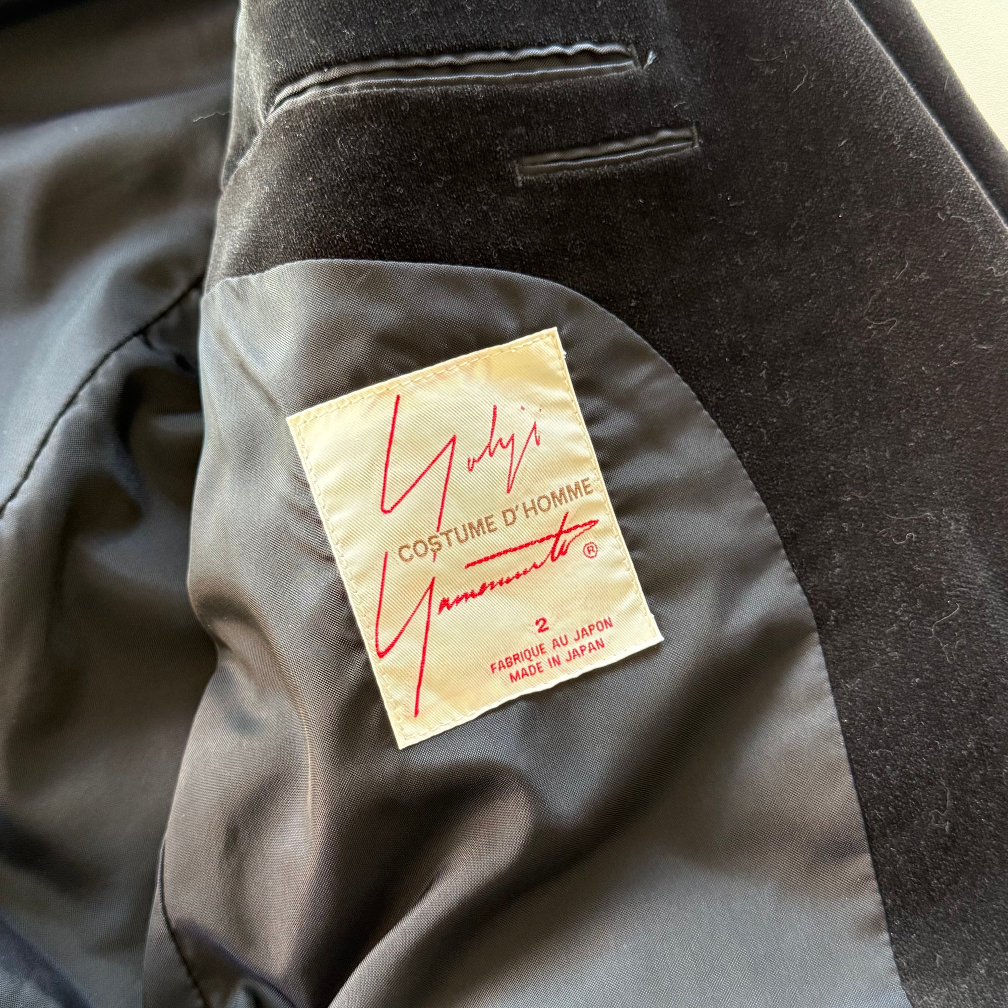 Yohji Yamamoto AW01 Costume D'Homme Cotton Suit Set