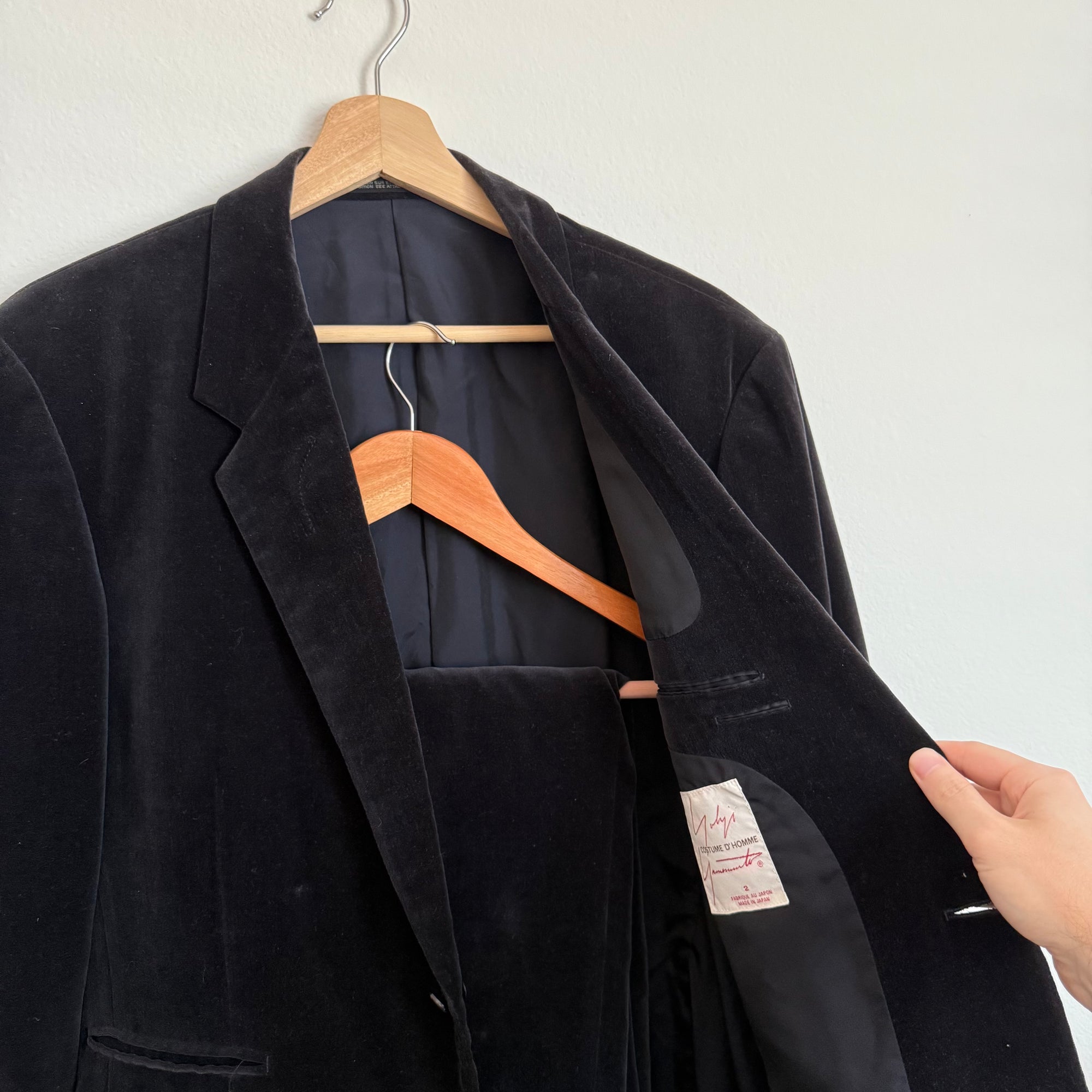 Yohji Yamamoto AW01 Costume D'Homme Cotton Suit Set