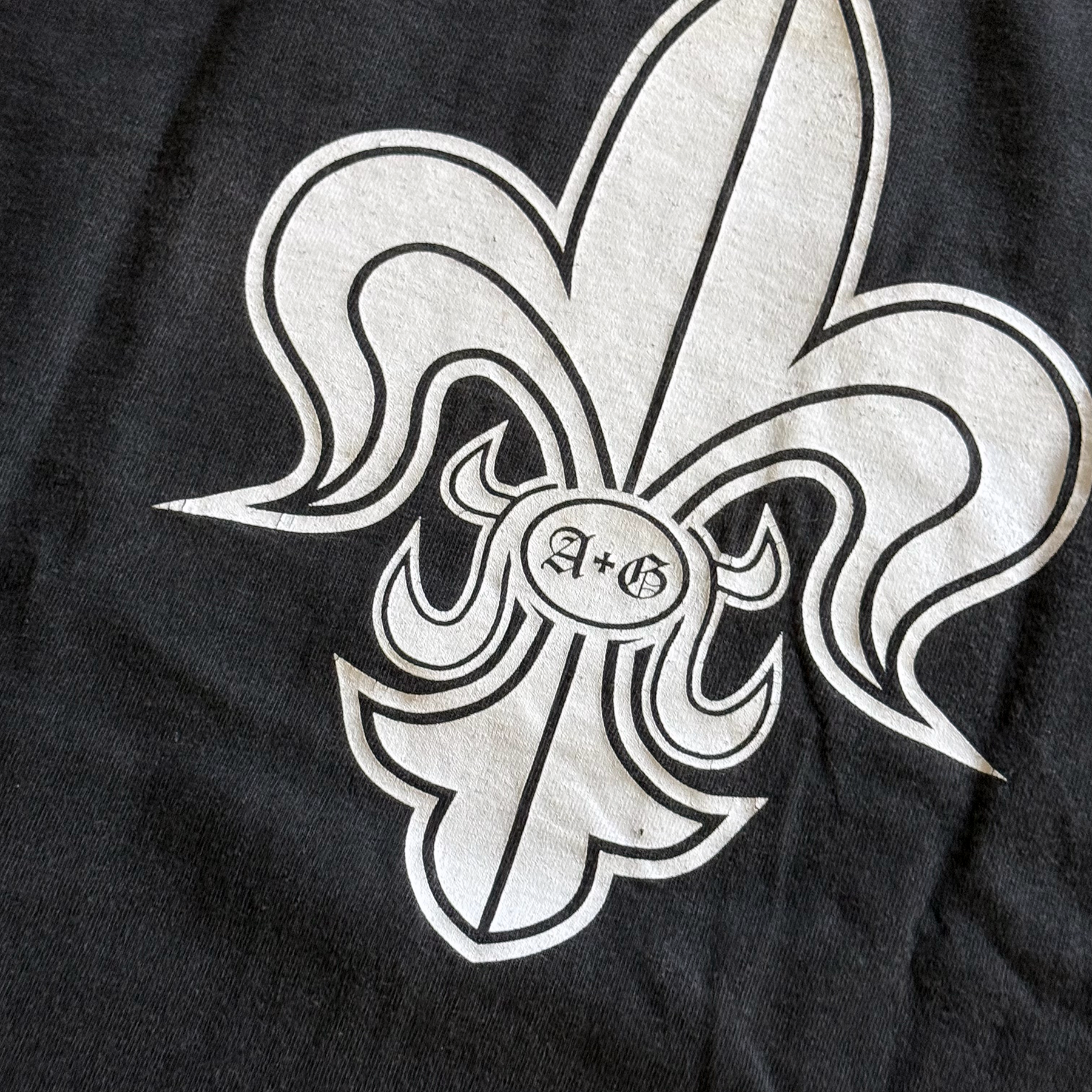 A&G Rock N Roll Couture 1999 Fleur Fe Lis Logo LS Tee