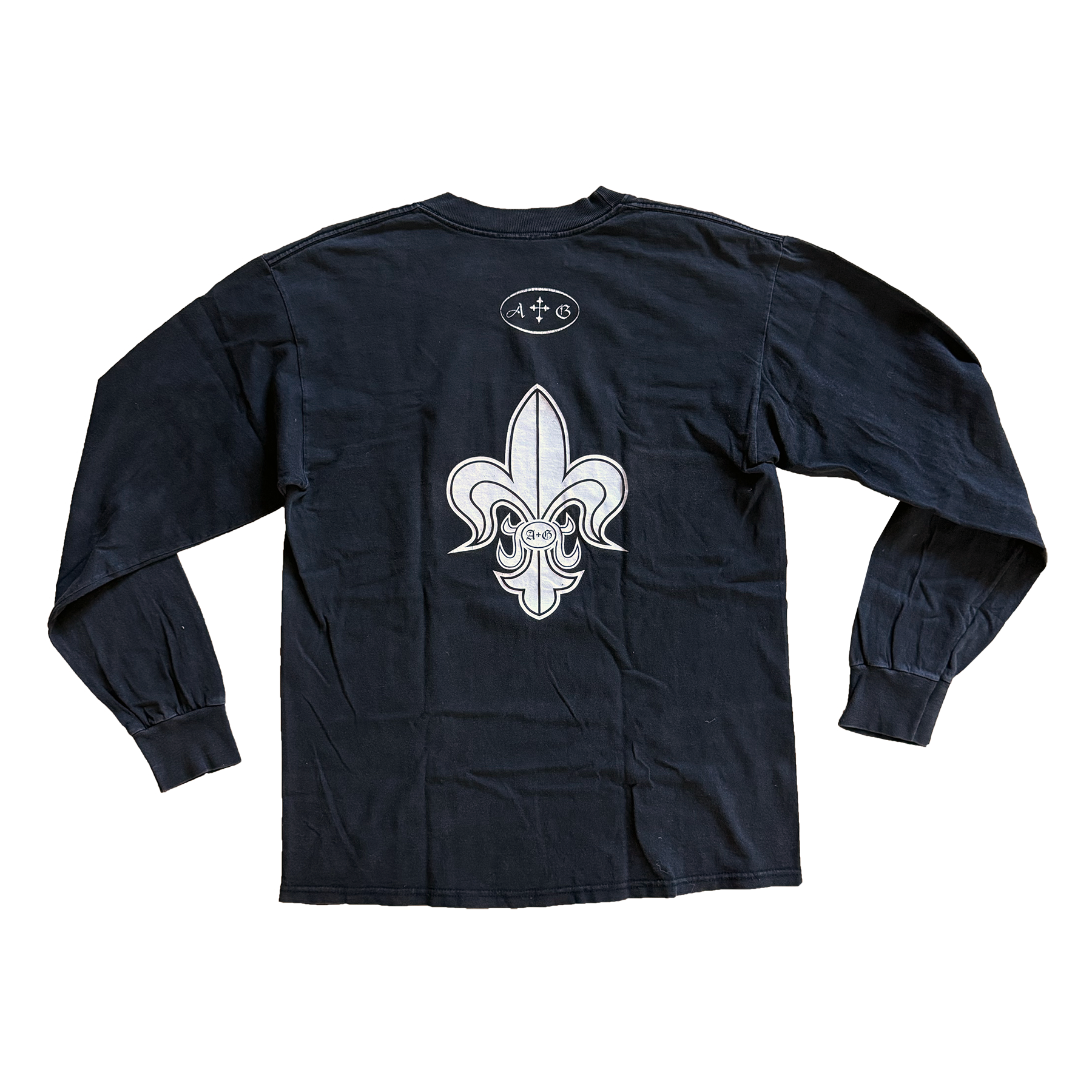 A&G Rock N Roll Couture 1999 Fleur Fe Lis Logo LS Tee