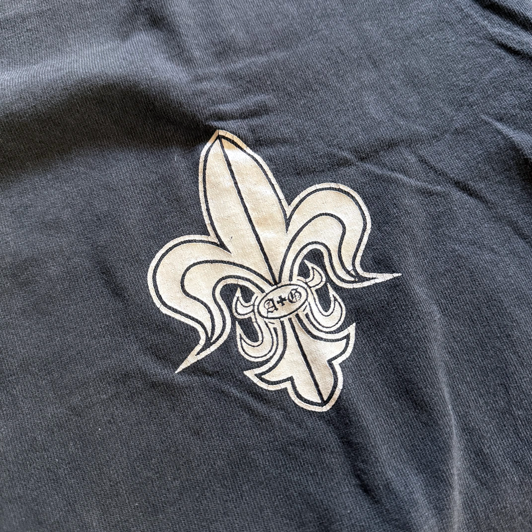 A&G Rock N Roll Couture 1999 Fleur Fe Lis Logo LS Tee