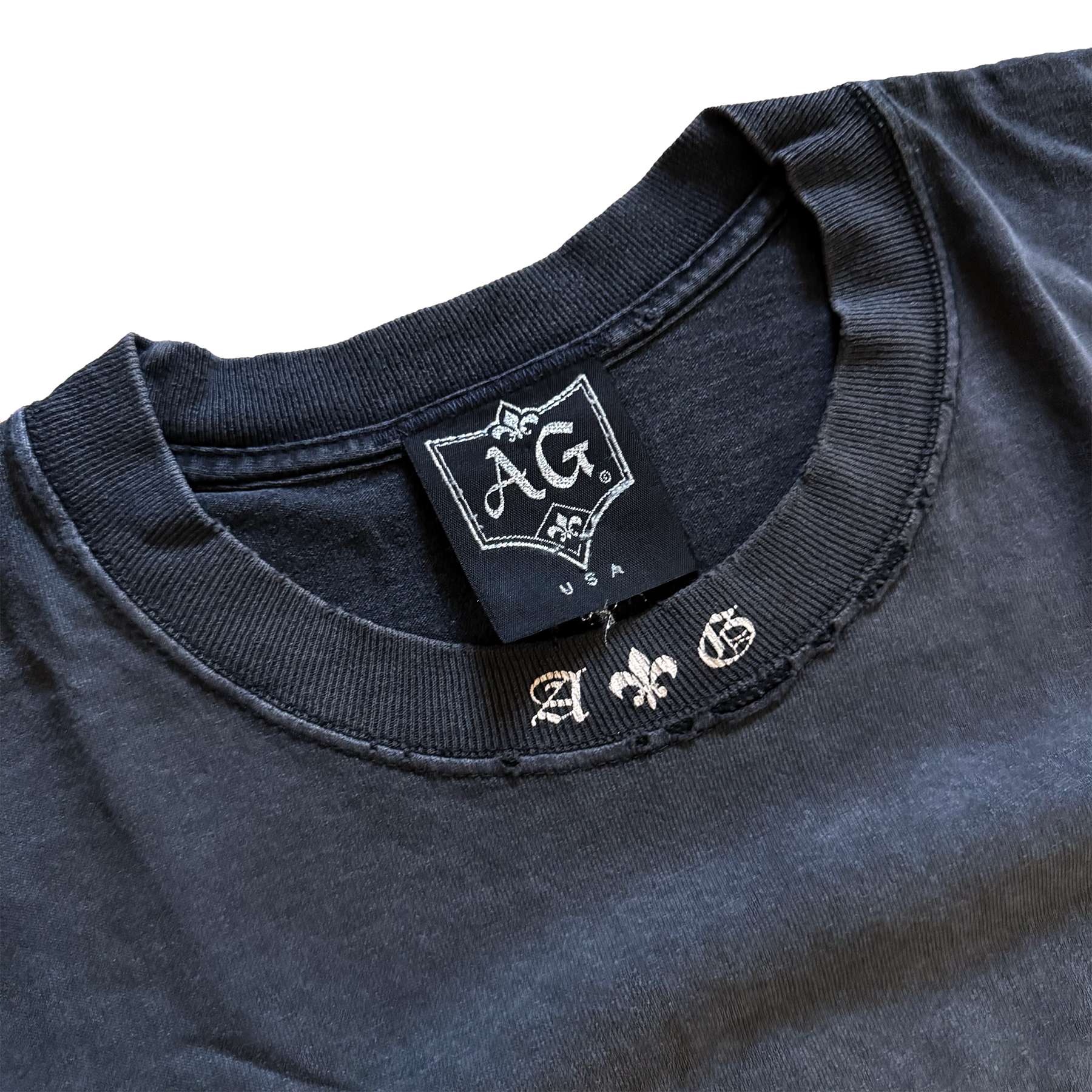 A&G Rock N Roll Couture 1999 Fleur Fe Lis Logo LS Tee