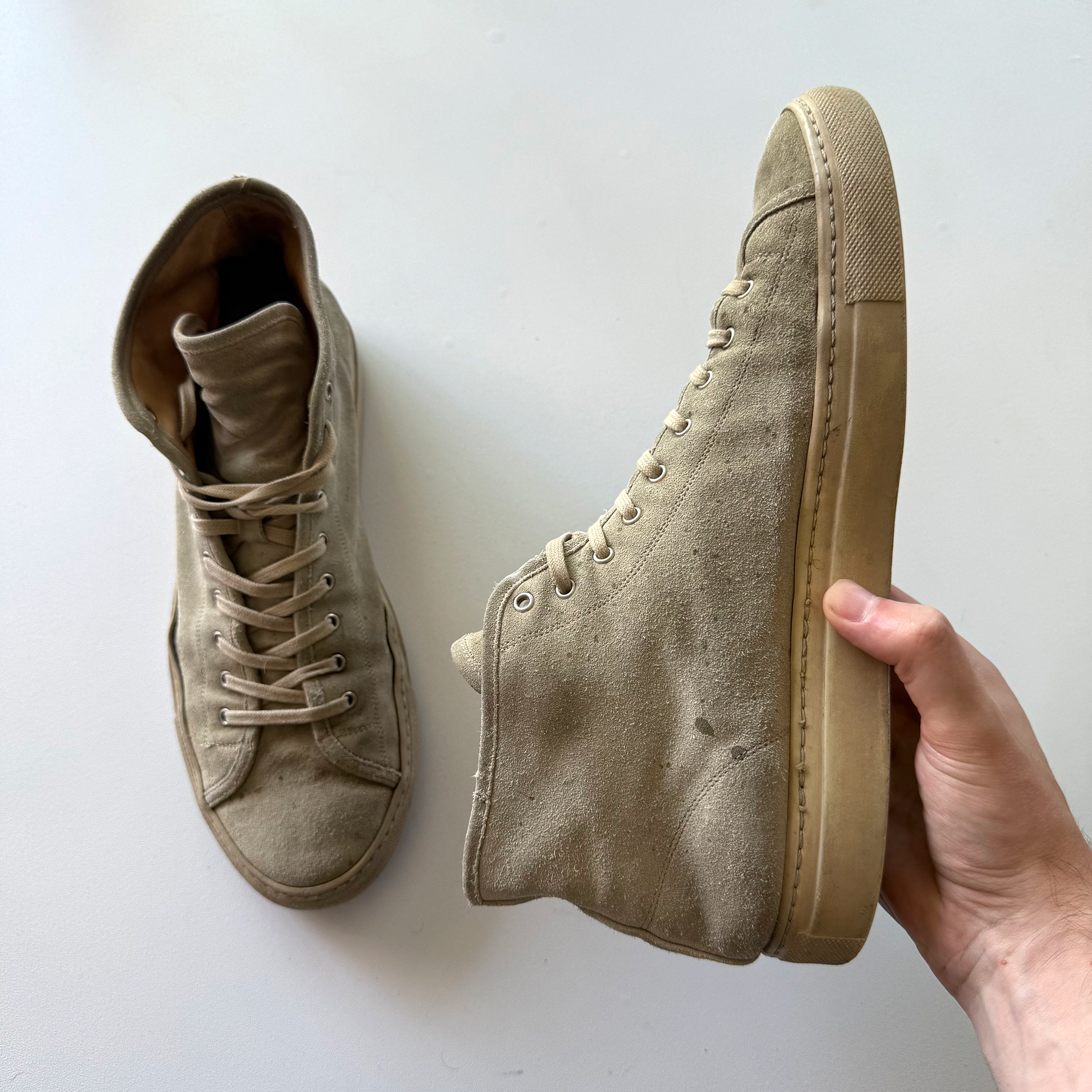 Common Projects Original Achilles High Suede Sneakers (EU 42)