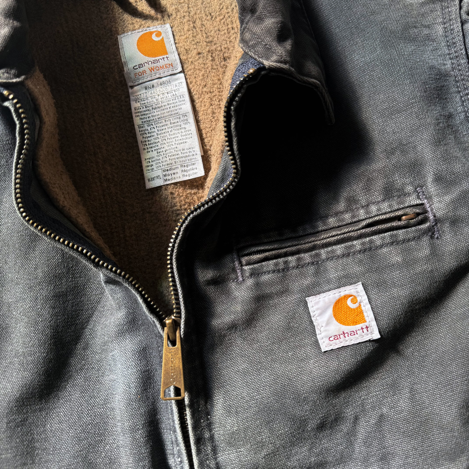 Carhartt 2007 Faded Petrol Detroit Jacket WJ097 PTL