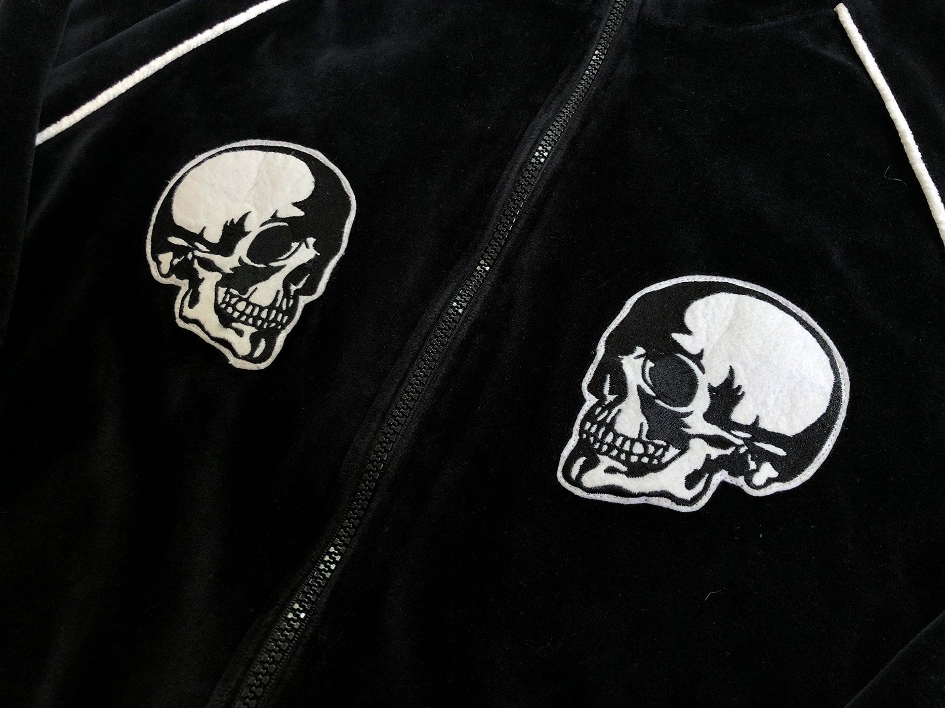Number (N)ine SS04 Velour Skull Zip Up