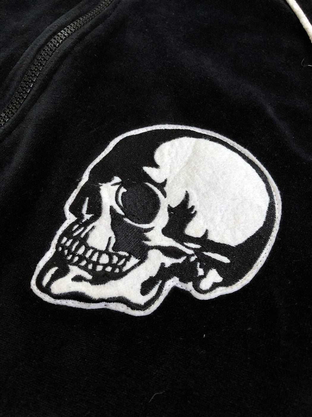 Number (N)ine SS04 Velour Skull Zip Up