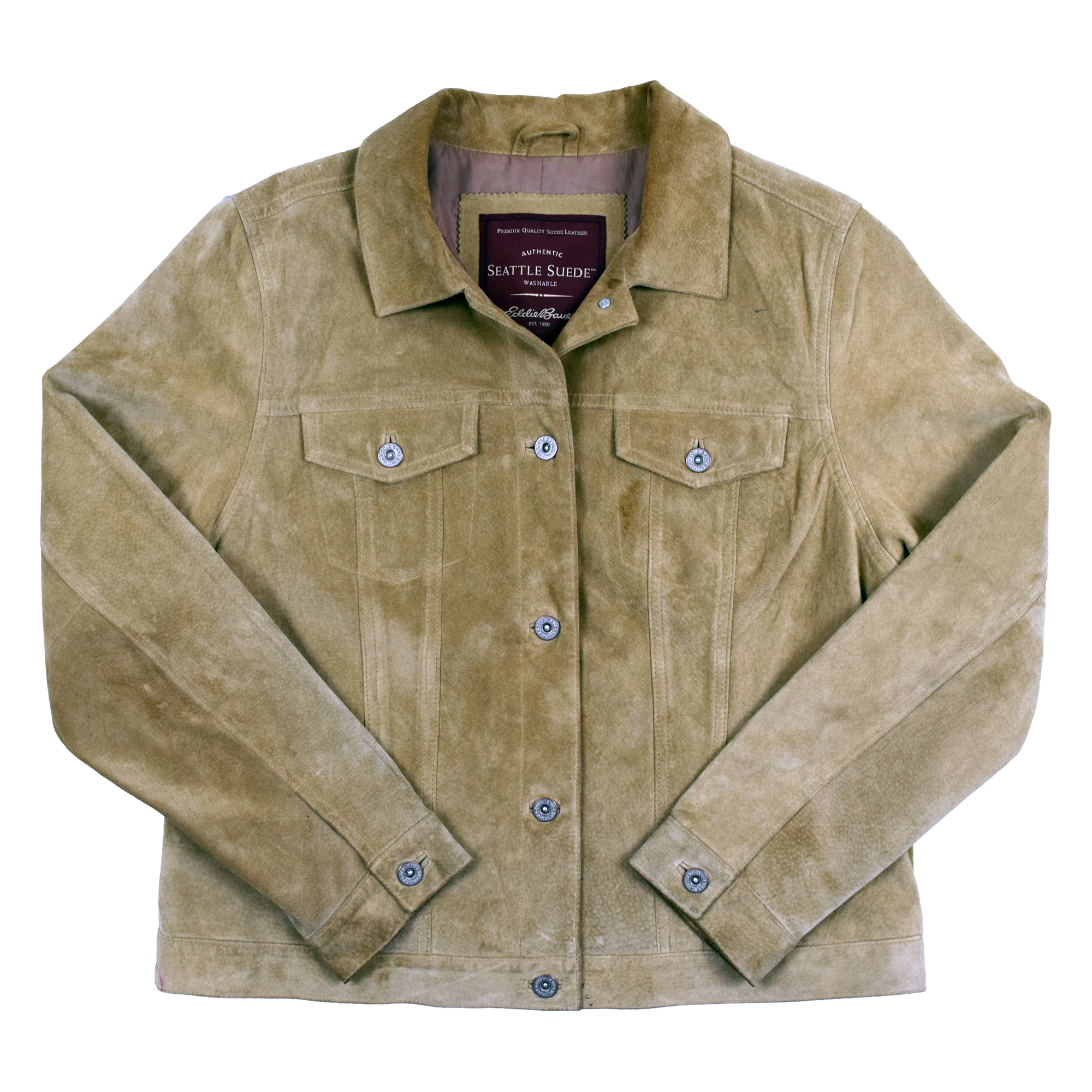 Vintage 2000s Seattle Suede x Eddie Bauer Suede Cowboy Jacket