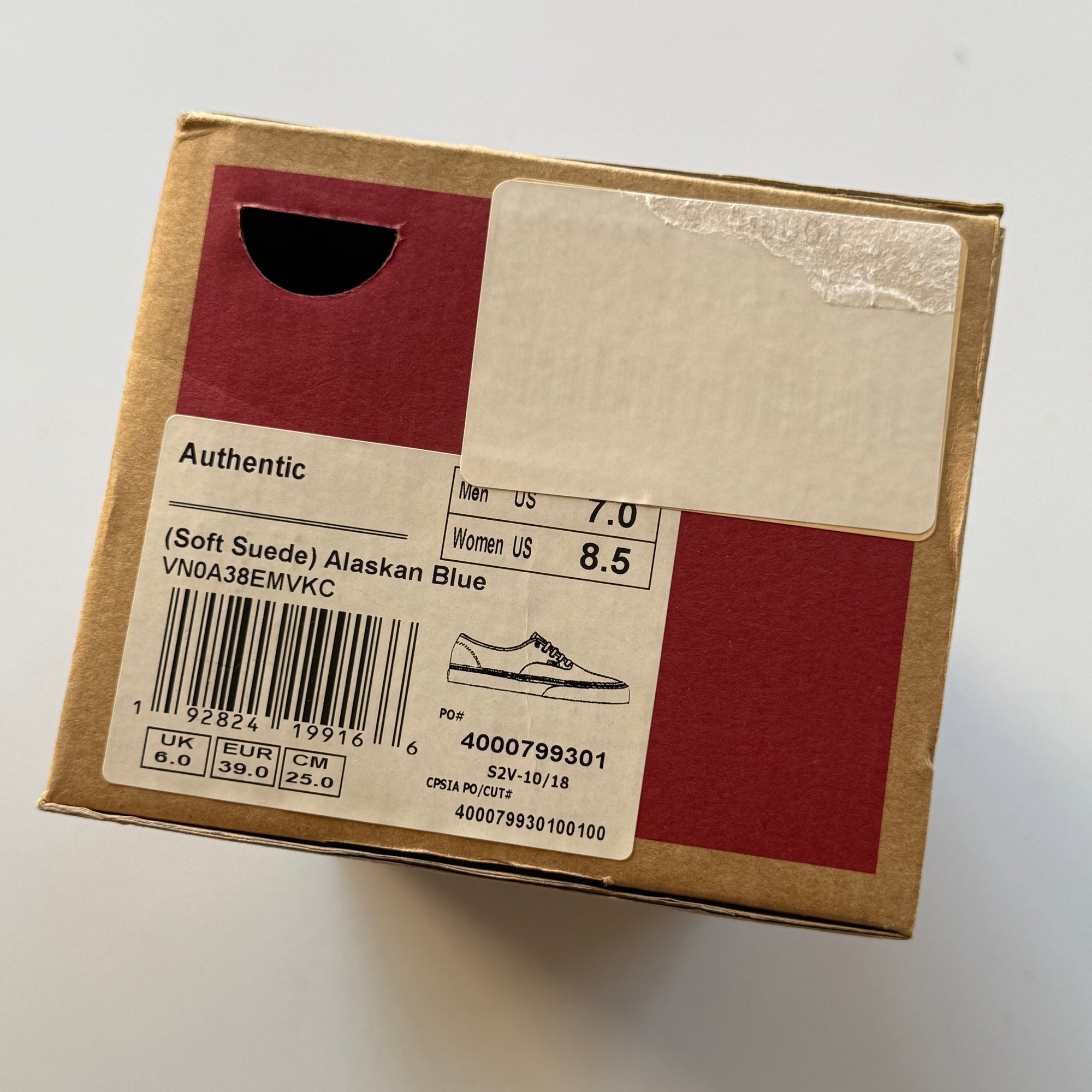 Vans 2018 'Alaskan Blue' Authentic (Size 7)