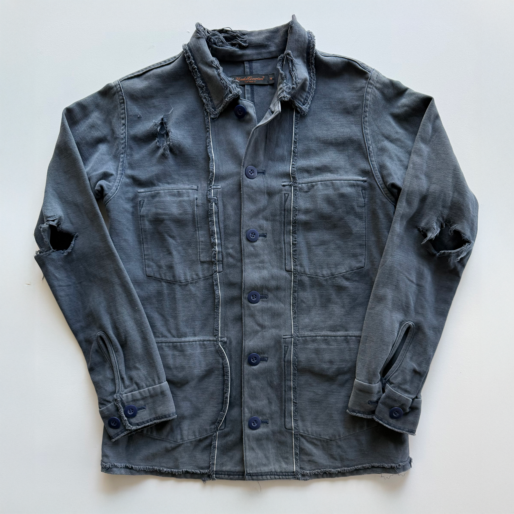 Undercover AW03 Paper Doll Hybrid Reversible Distressed Jacket