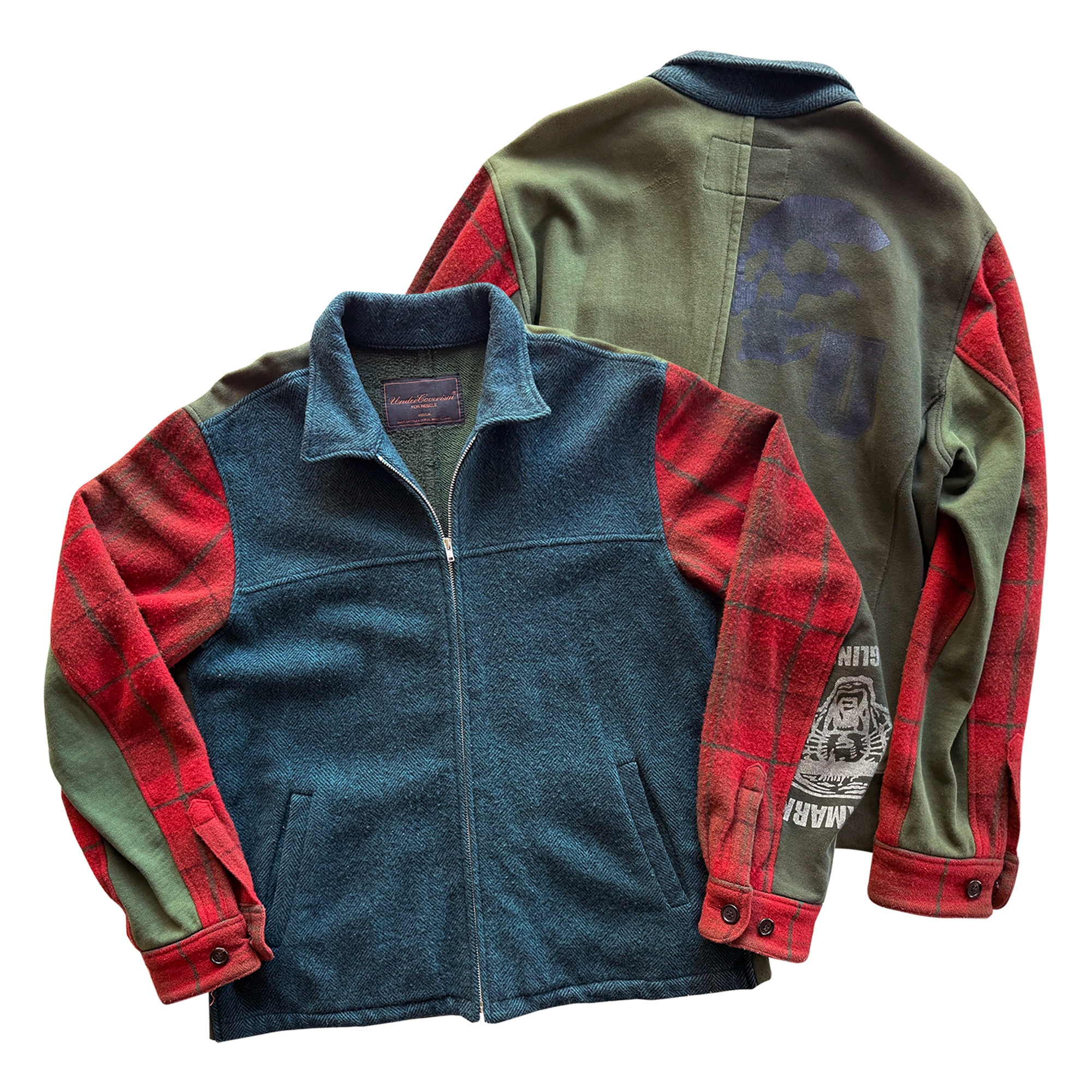 Undercover AW03 Paper Doll Hybrid Reconstructed Wool Jacket