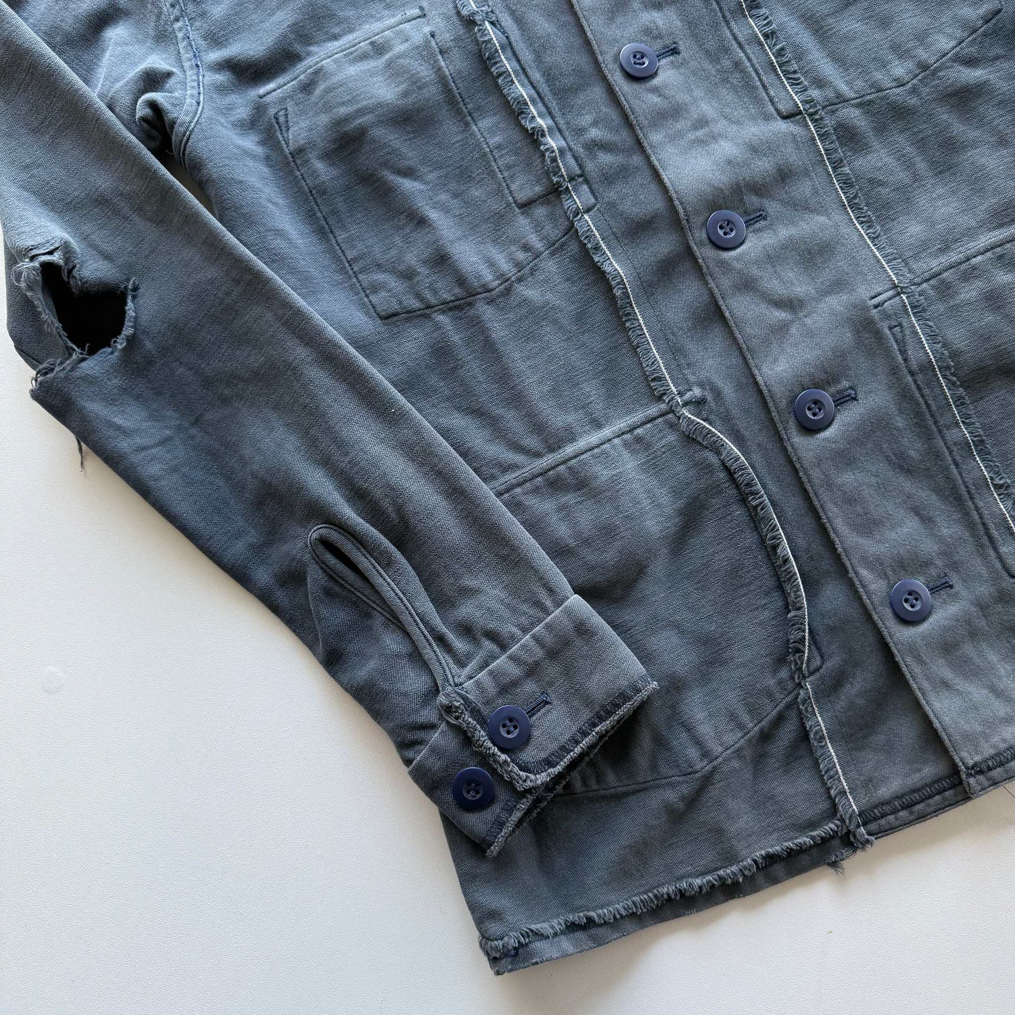 Undercover AW03 Paper Doll Hybrid Reversible Distressed Jacket