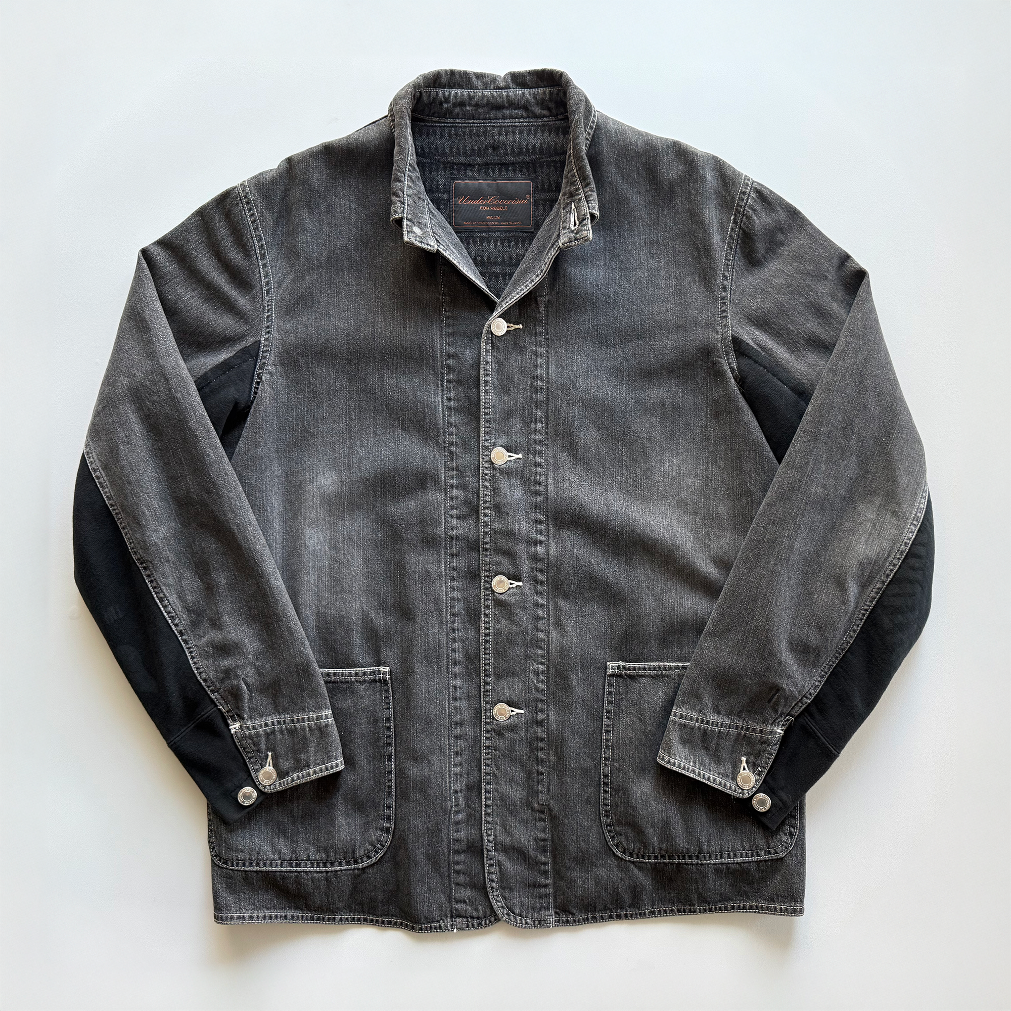 Undercover AW03 Paper Doll Hybrid Reconstructed Denim Chore Jacket