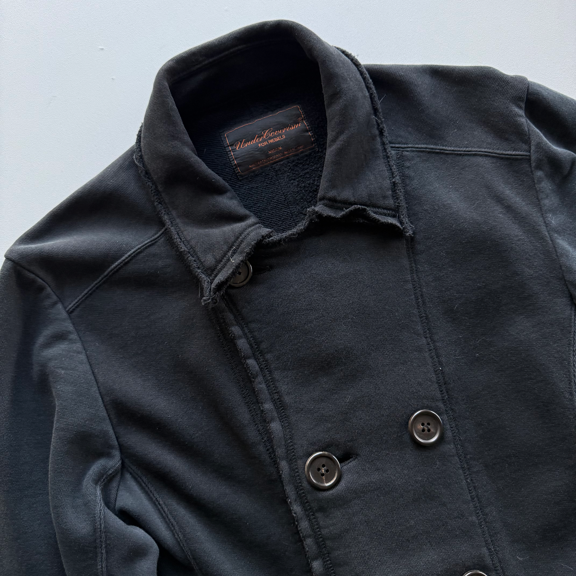 Undercover AW03 Paper Doll Hybrid Reconstructed Peacoat