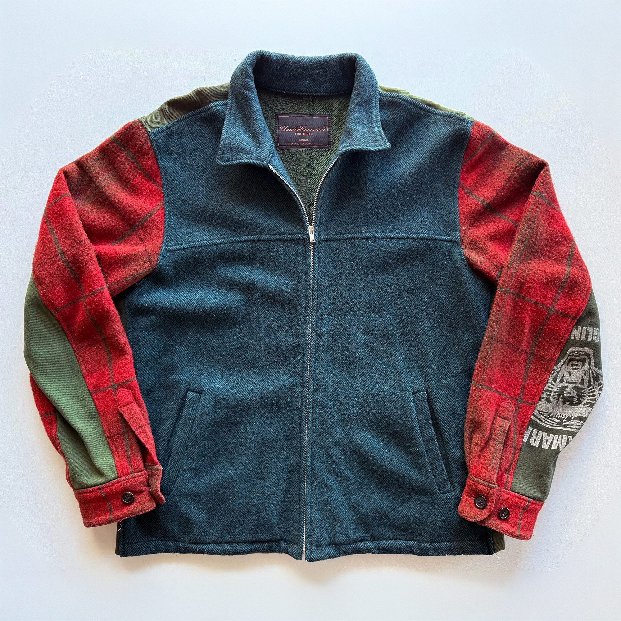 Undercover AW03 Paper Doll Hybrid Reconstructed Wool Jacket