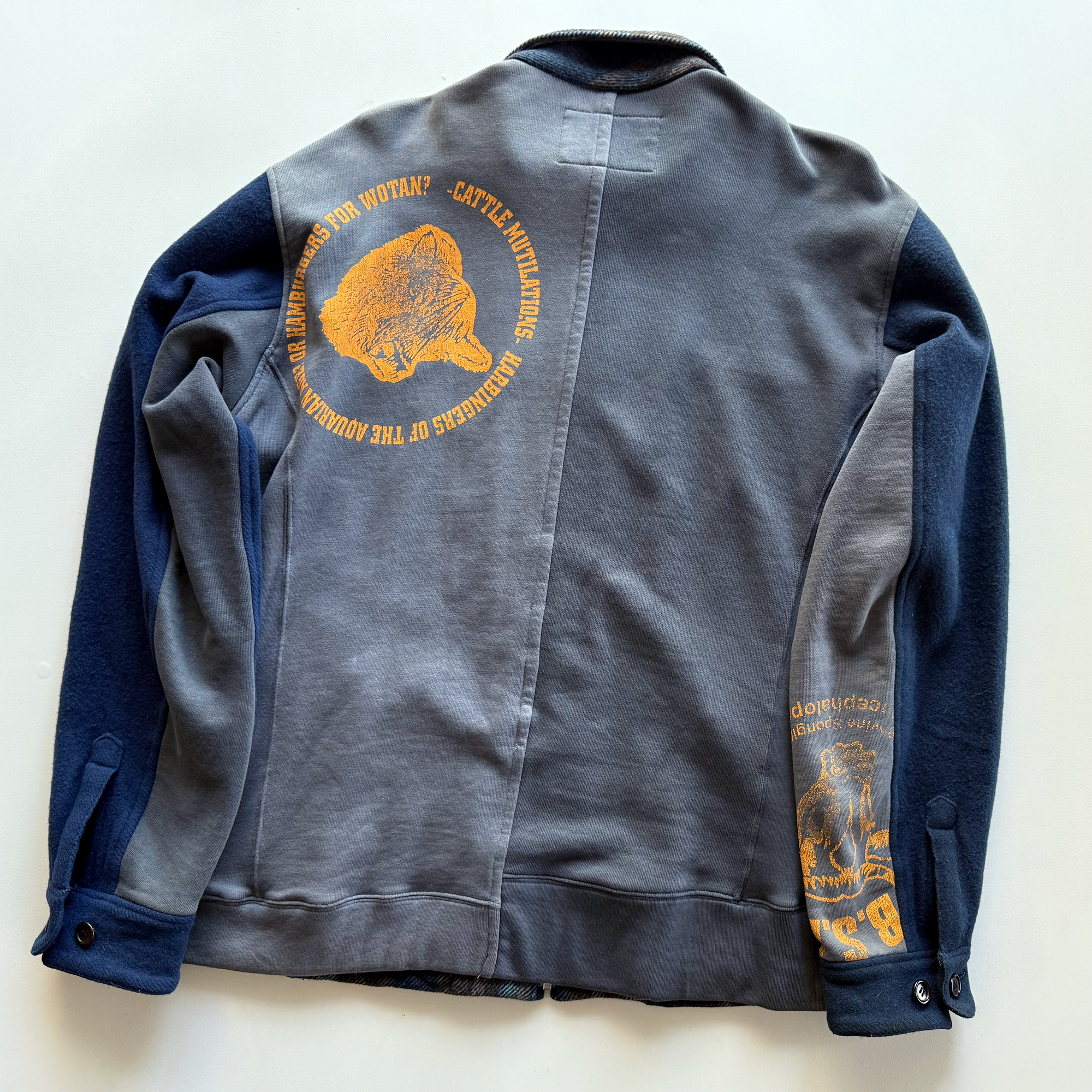 Undercover AW03 Paper Doll Hybrid Reconstructed Wool Jacket