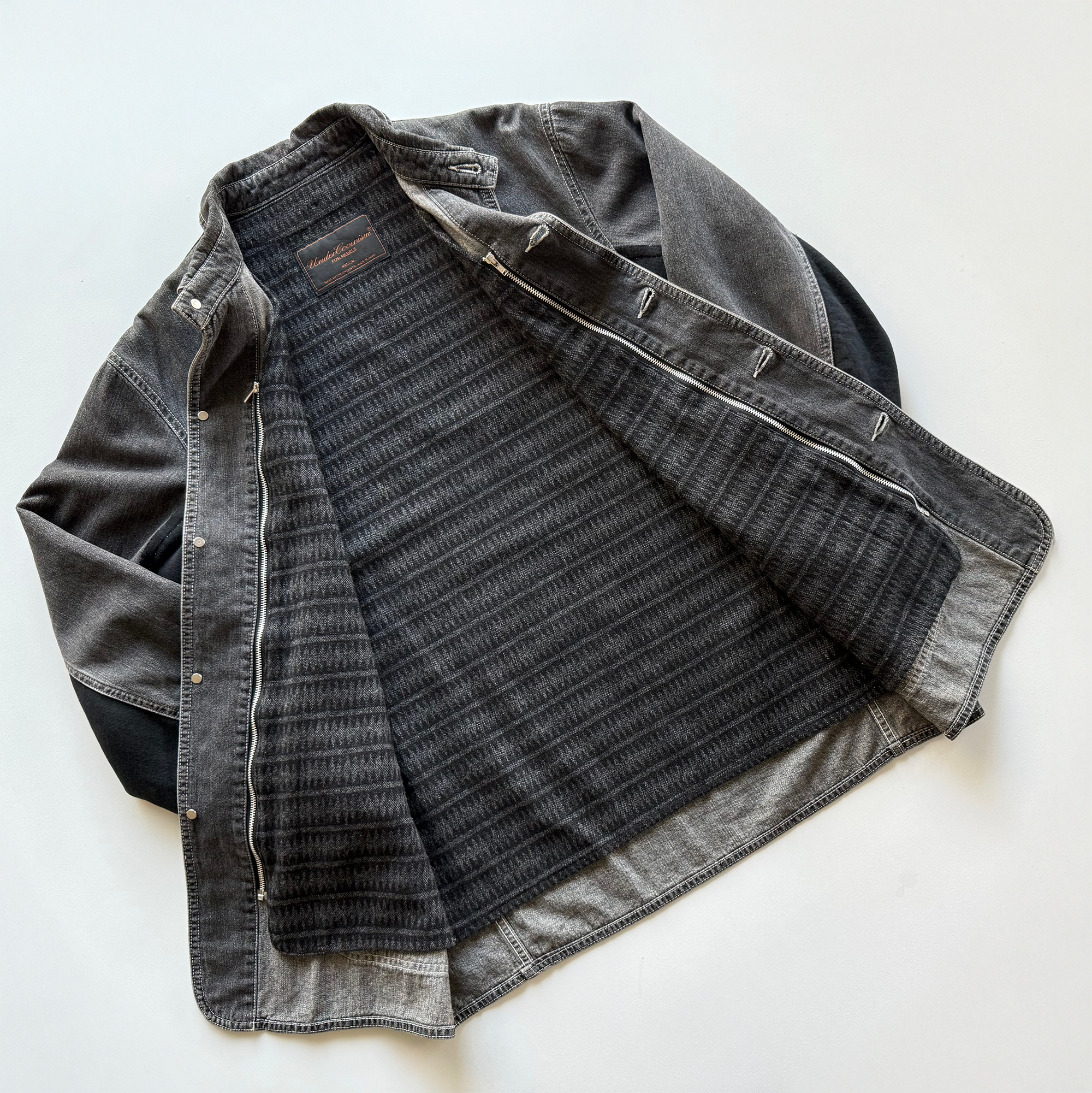 Undercover AW03 Paper Doll Hybrid Reconstructed Denim Chore Jacket