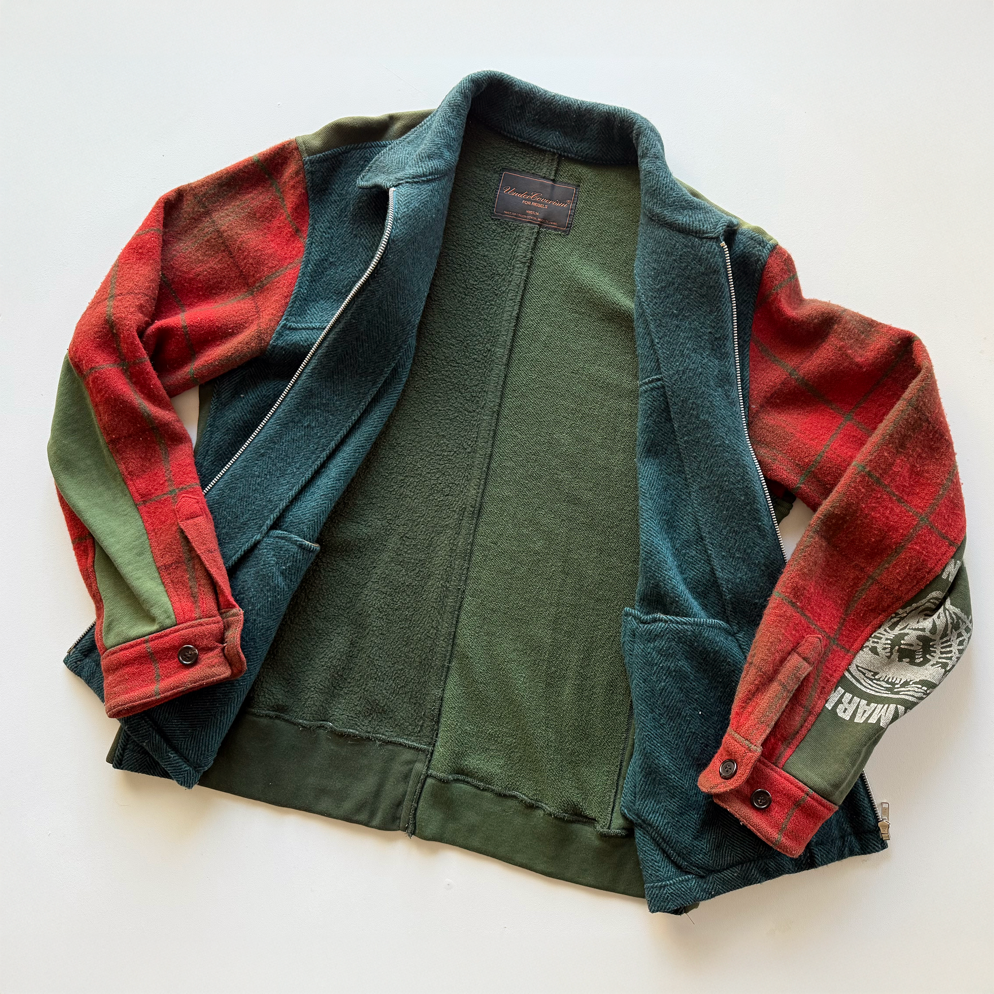 Undercover AW03 Paper Doll Hybrid Reconstructed Wool Jacket