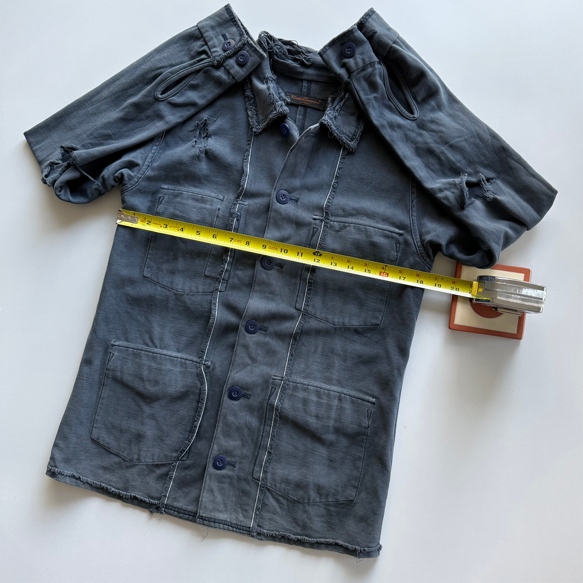 Undercover AW03 Paper Doll Hybrid Reversible Distressed Jacket