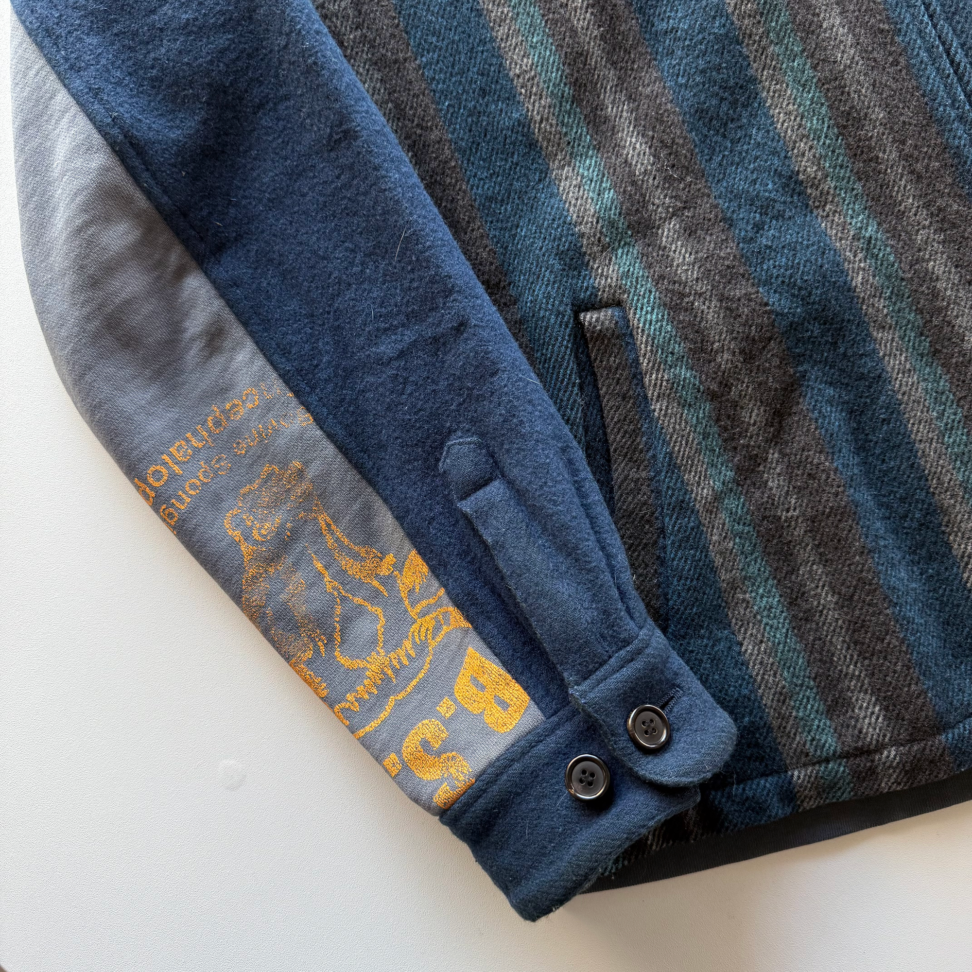 Undercover AW03 Paper Doll Hybrid Reconstructed Wool Jacket