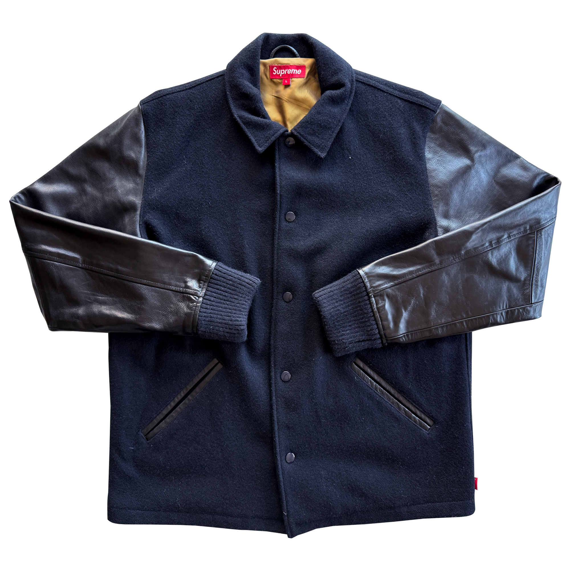 Supreme FW11 Miners Wool Leather Varsity Jacket