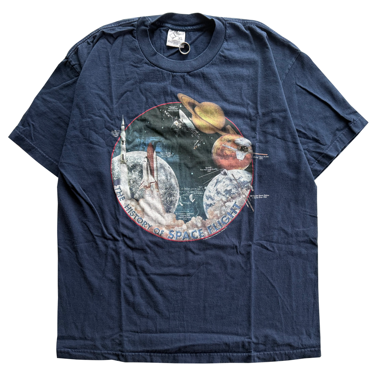 Vintage 1998 NASA History of Space Flight Tee