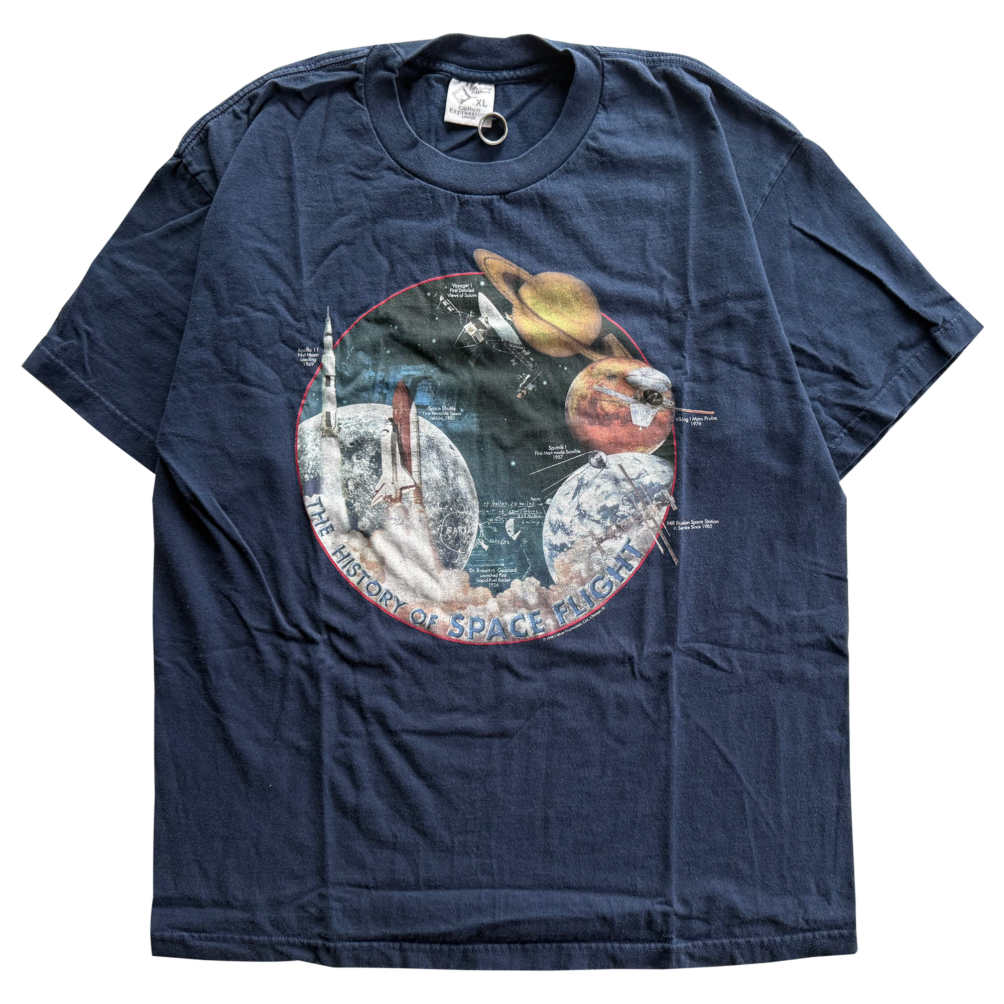Vintage 1998 NASA History of Space Flight Tee