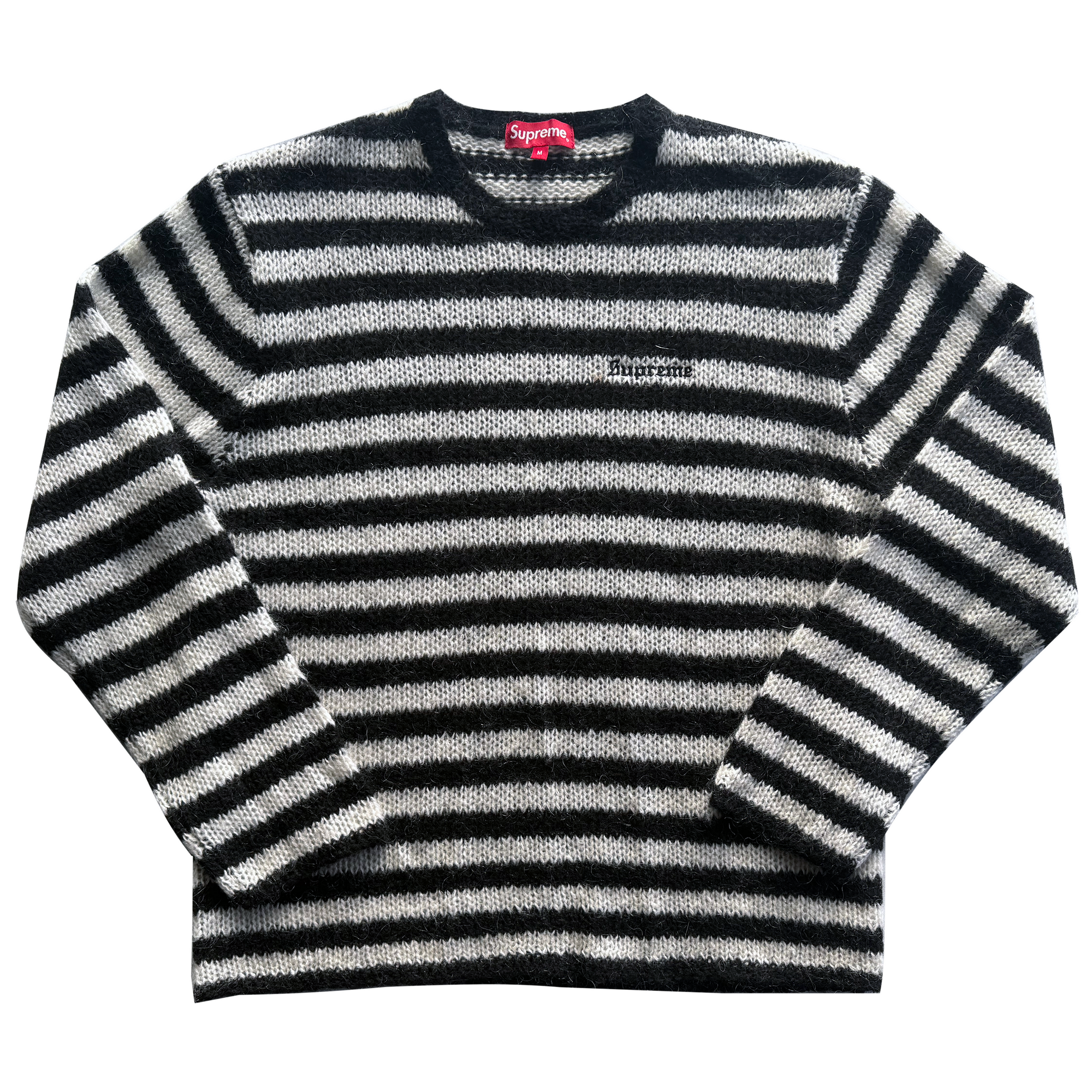 Supreme FW19 Stripe Mohair Sweater