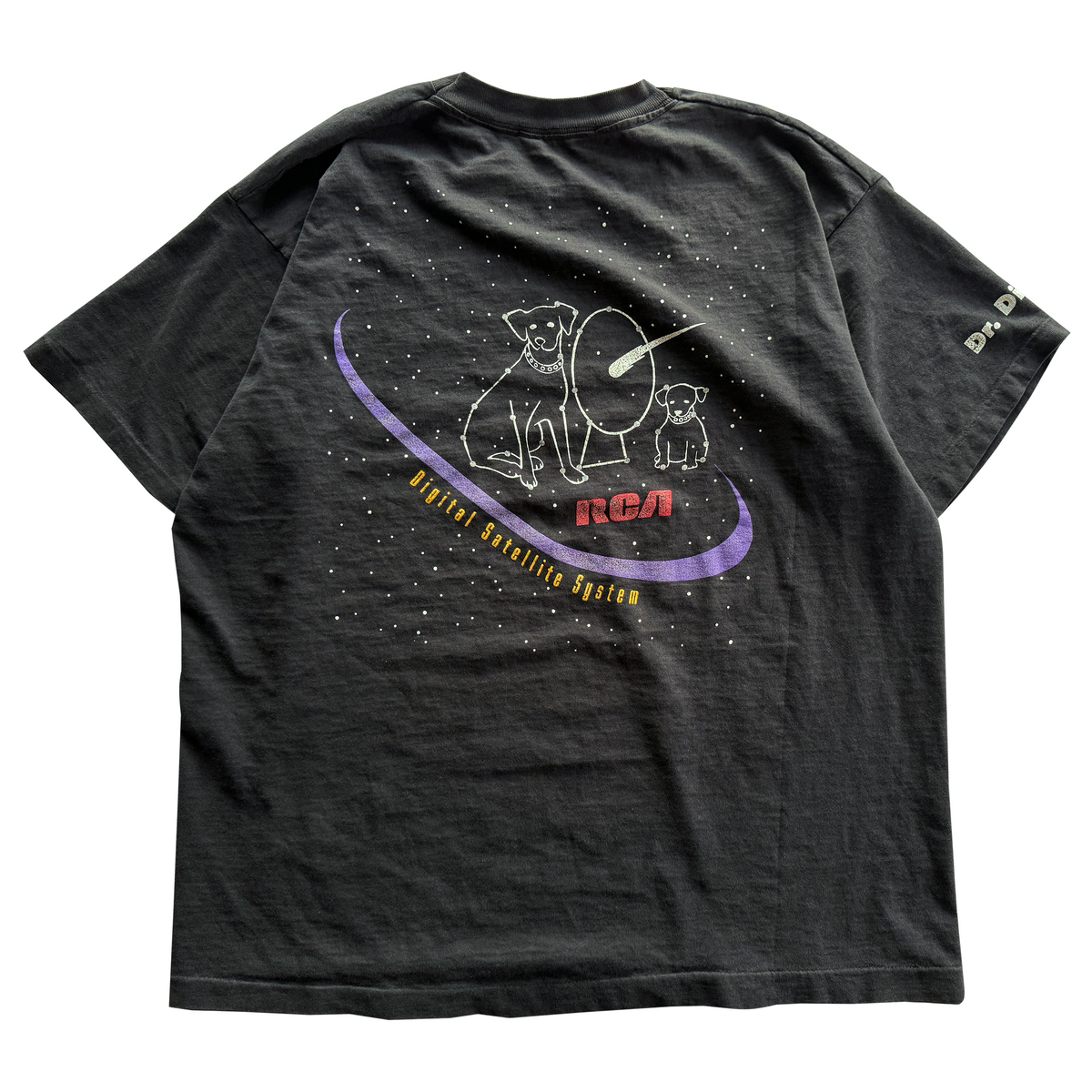 Vintage 1994 RCA DSS Dr. Dish Dog Tee
