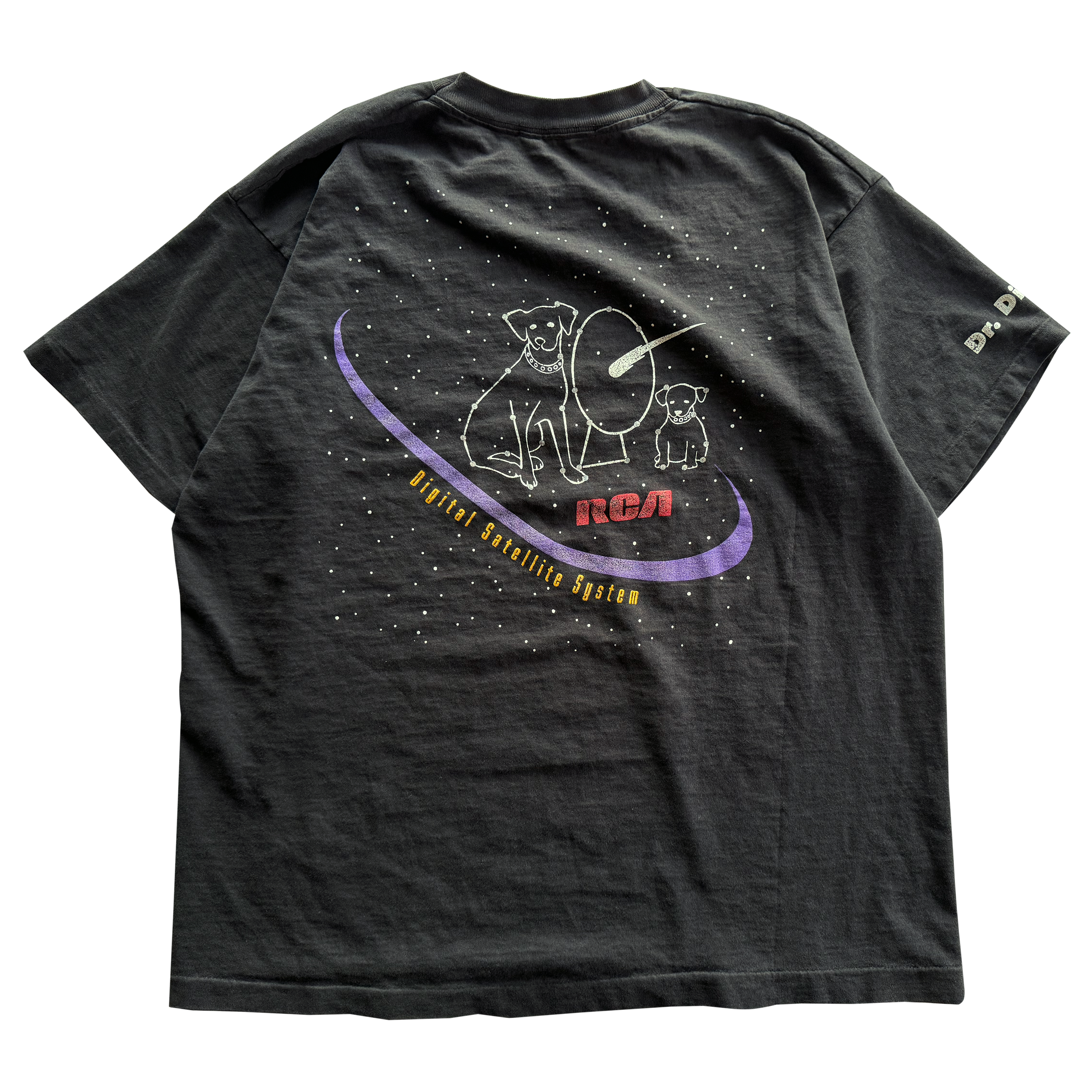 Vintage 1994 RCA DSS Dr. Dish Dog Tee