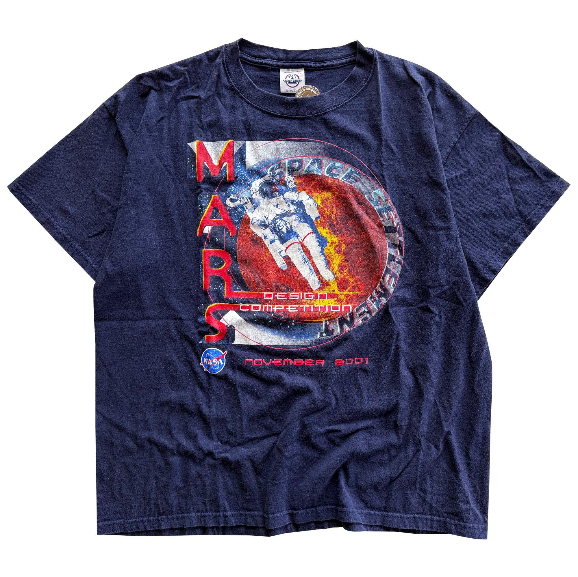 Vintage 2001 NASA Mars Design Competition Tee
