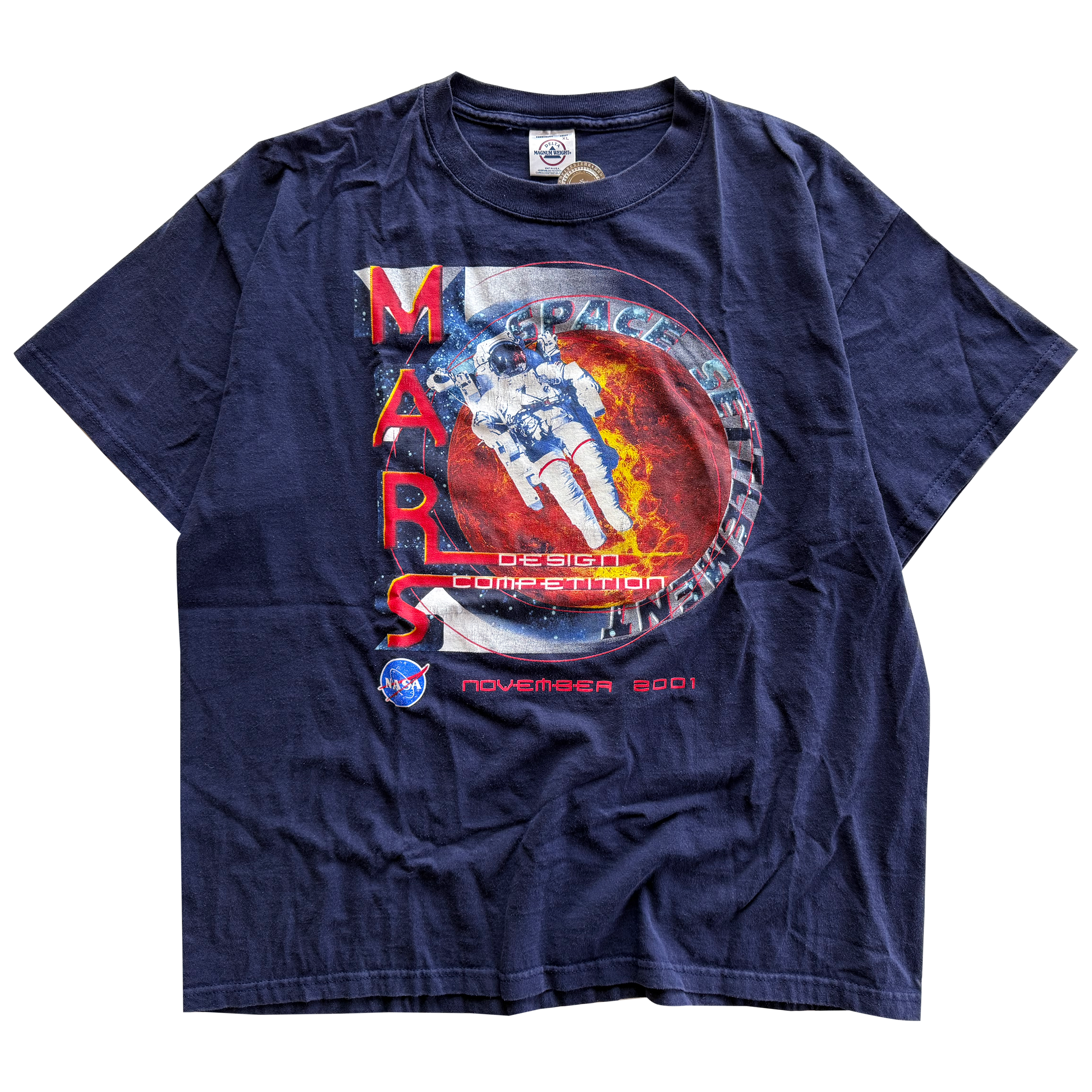 Vintage 2001 NASA Mars Design Competition Tee