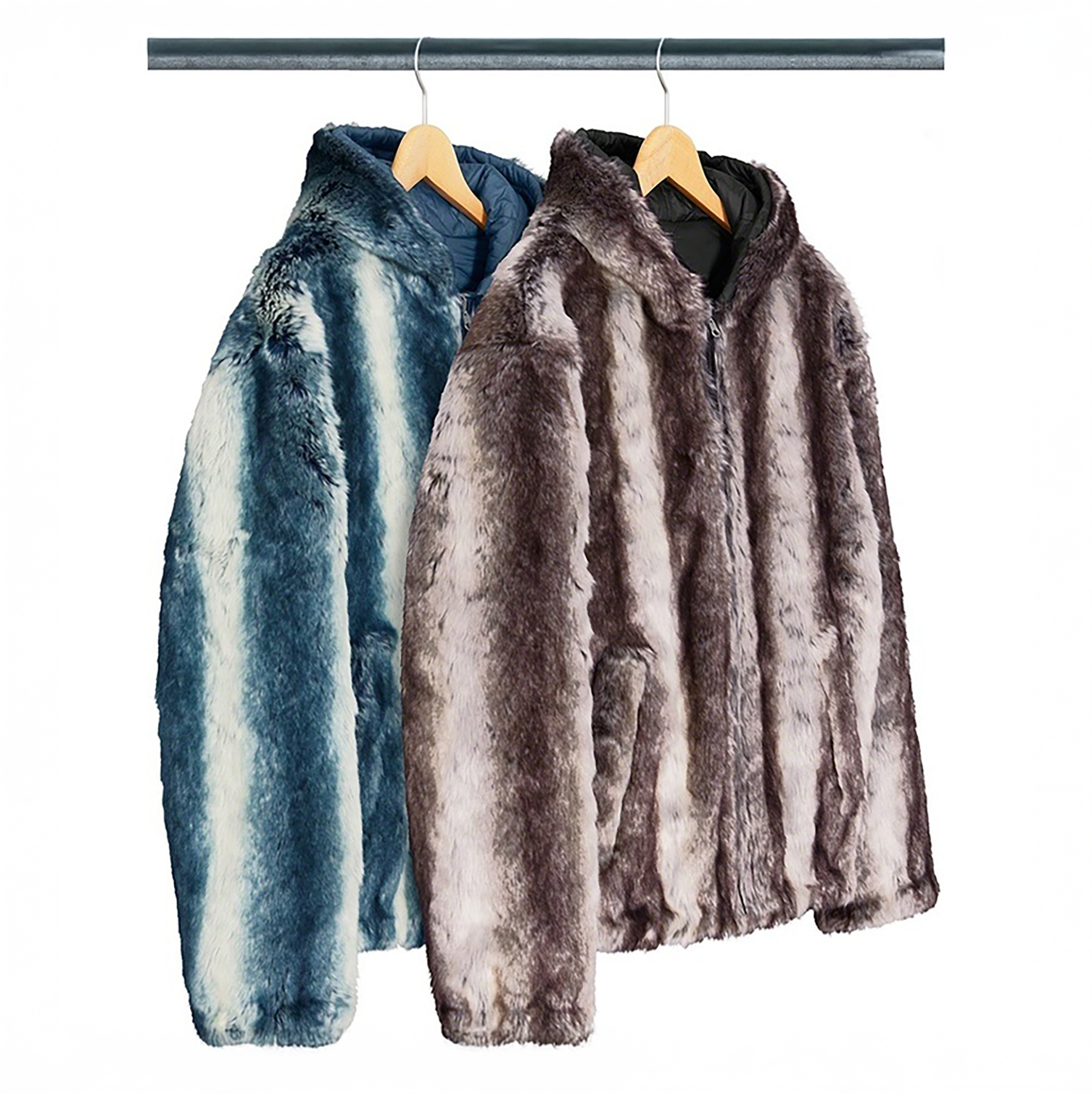 Supreme FW20 Faux Fur Reversible Hooded Jacket