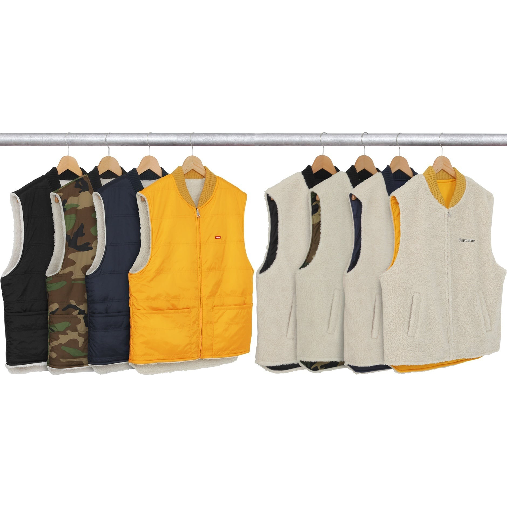 Supreme FW16 Sherpa Fleece Reversible Work Vest