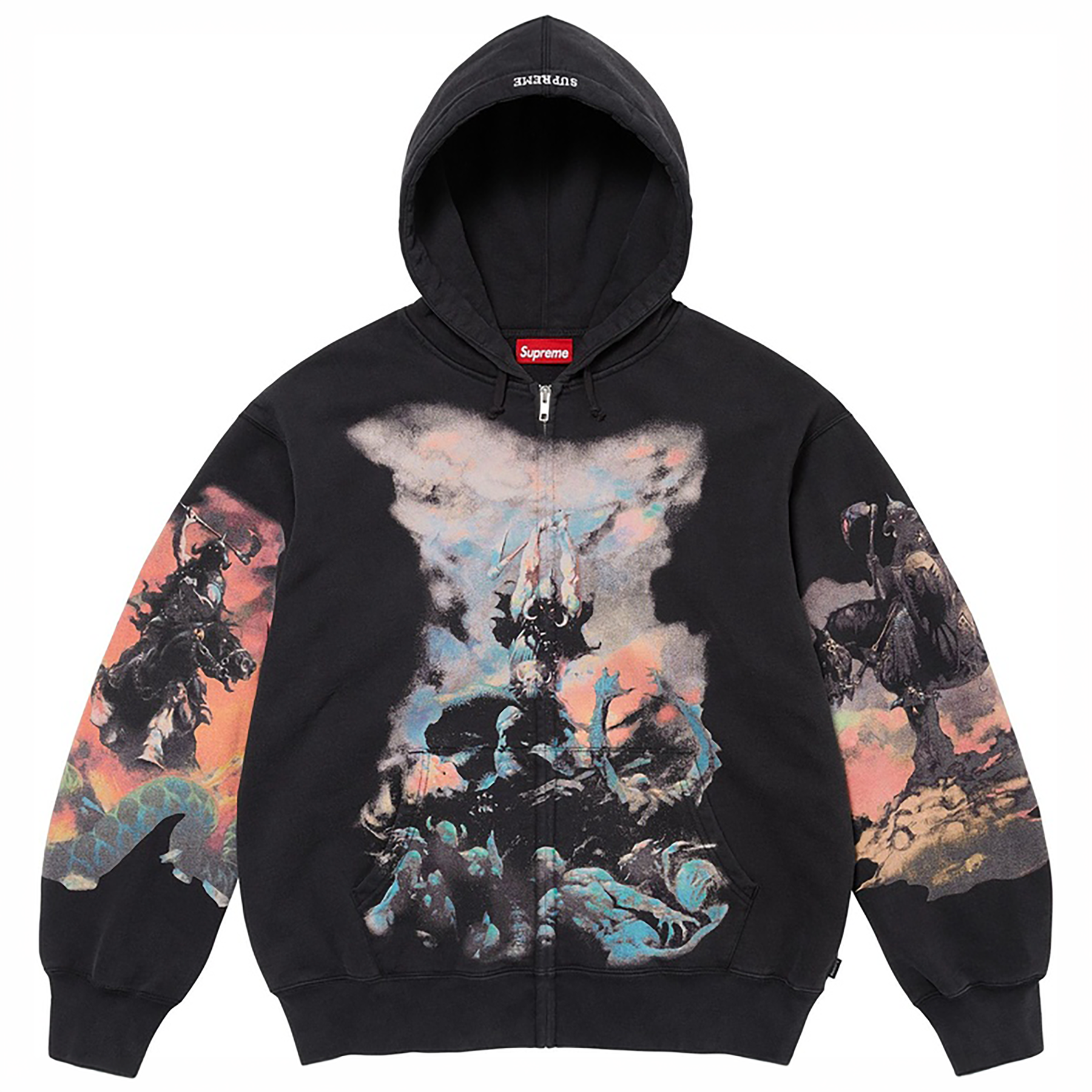 Supreme FW24 Frank Frazetta Zip Up Hooded Sweatshirt