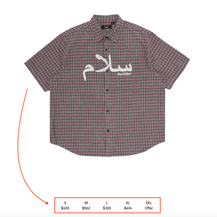 Supreme × Undercover SS23 Arabic Builder Flannel Shirt