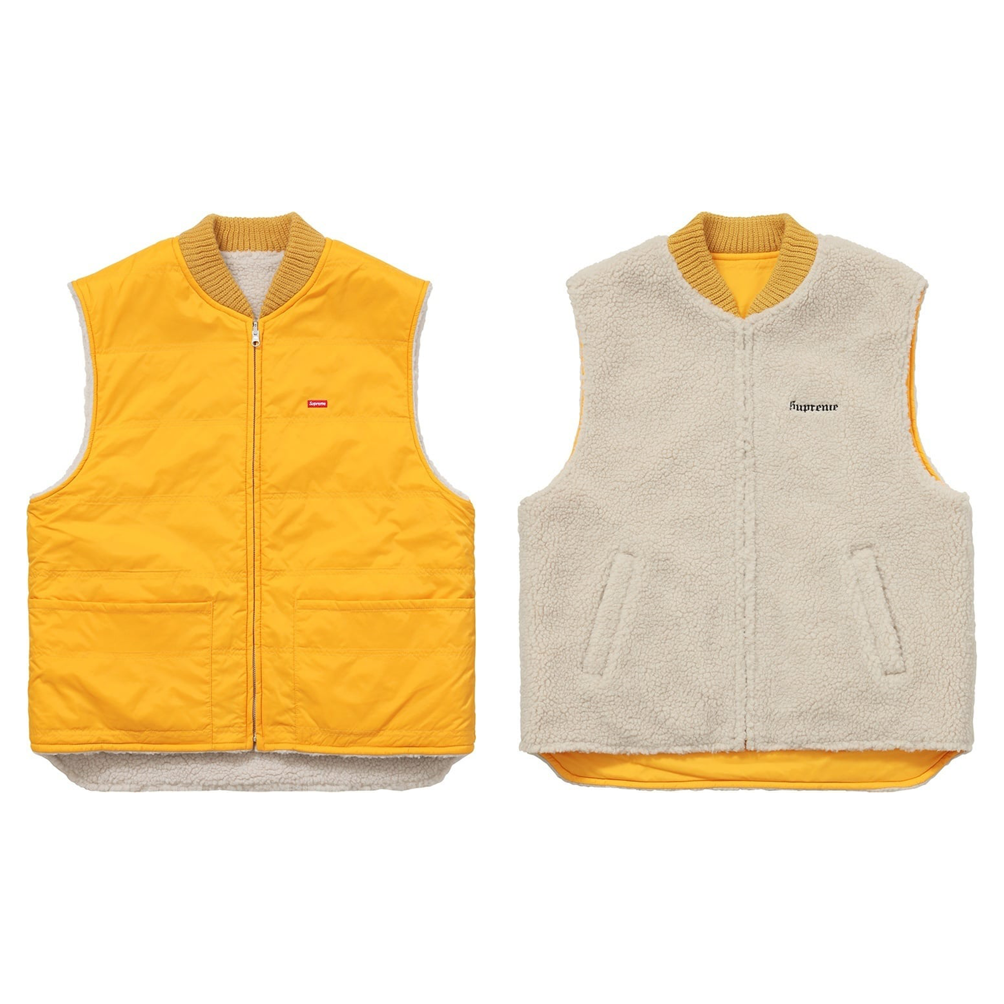 Supreme FW16 Sherpa Fleece Reversible Work Vest