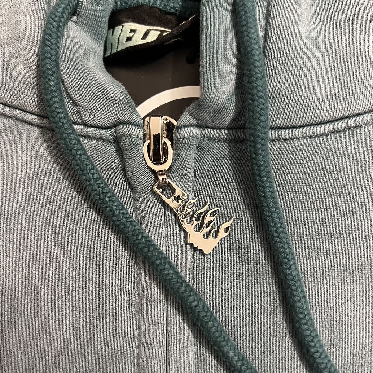 Hellstar SS24 Logo Zip Up Sweatshirt (Blue, Brown, Grey)