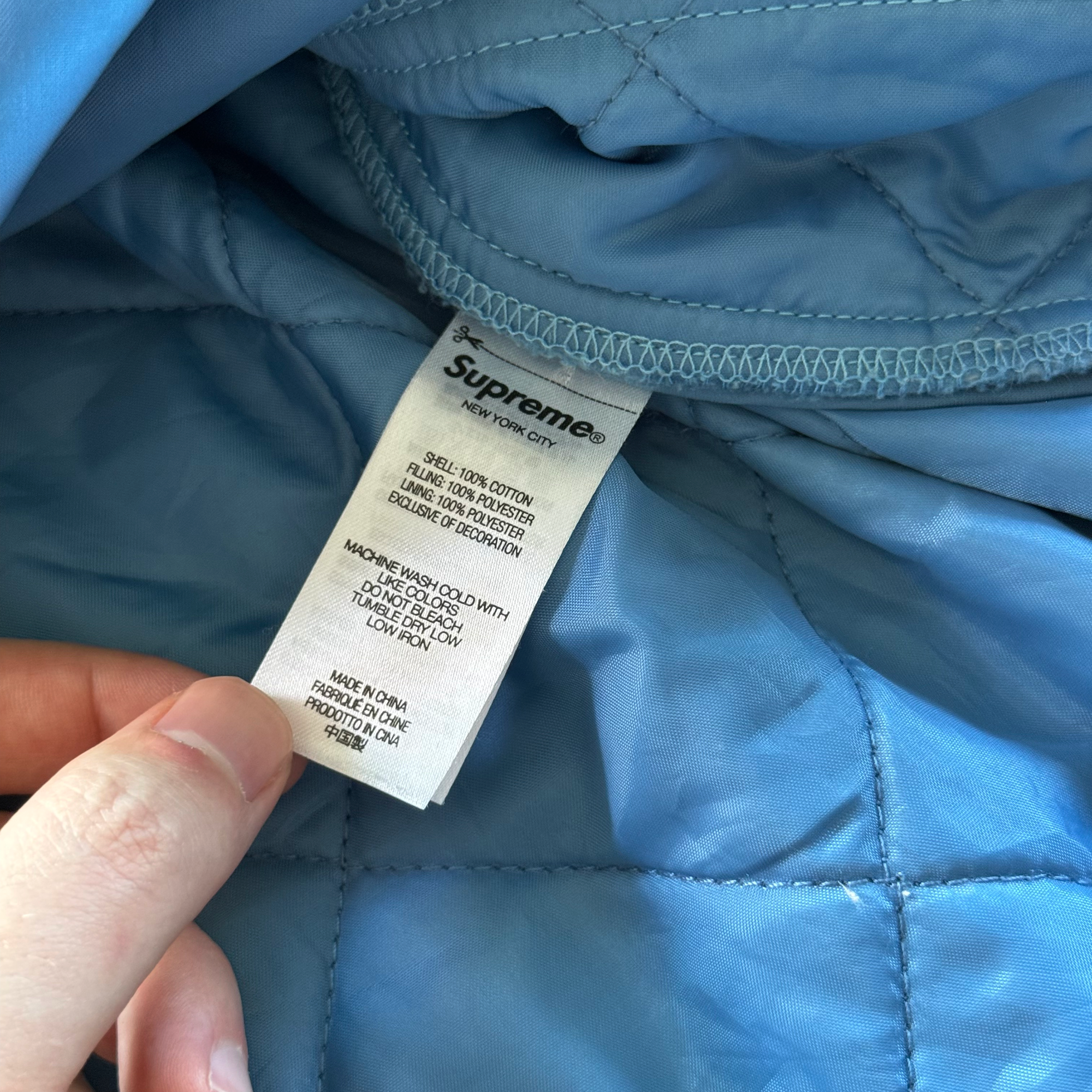 Supreme FW22 Quilted Corduroy Shirt Jacket