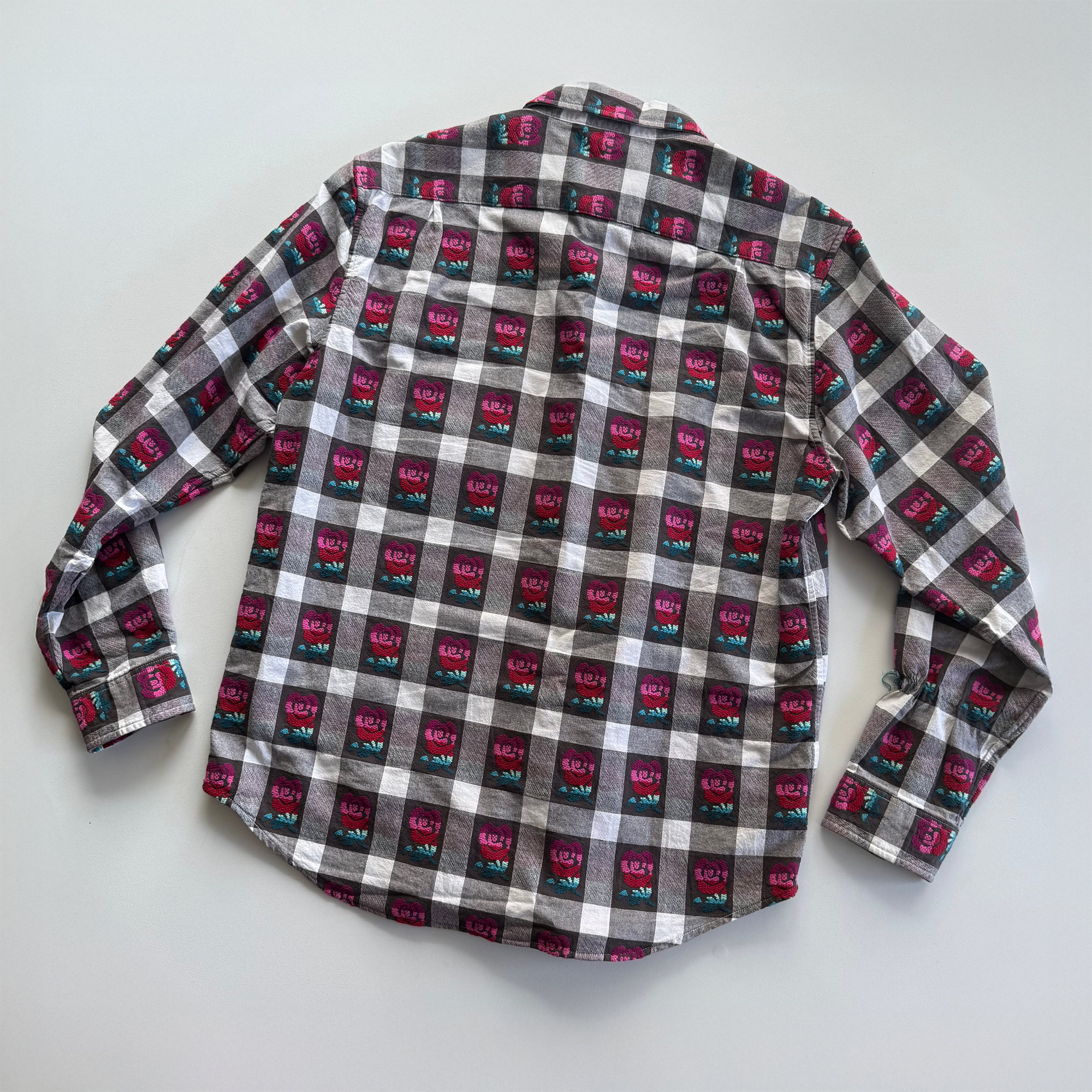 Supreme SS19 Rose Buffalo Plaid Flannel Shirt