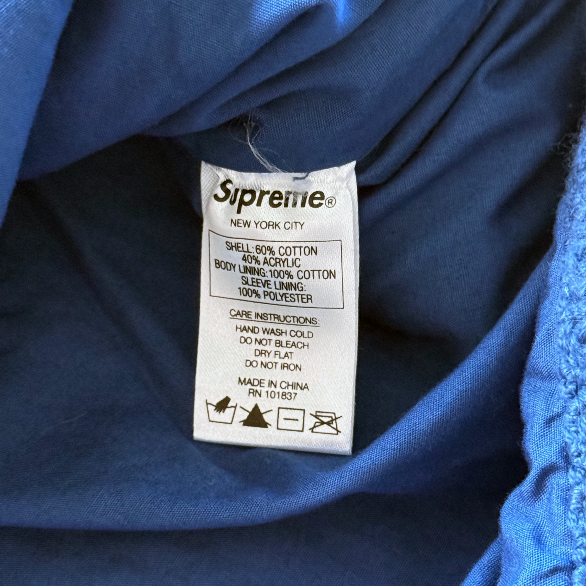Supreme FW20 Crochet Hooded Zip Up Sweater
