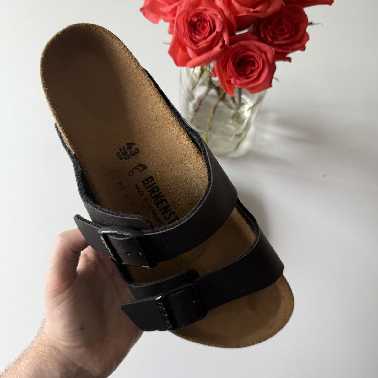 Birkenstock Arizona Black Sandals (Size 10)