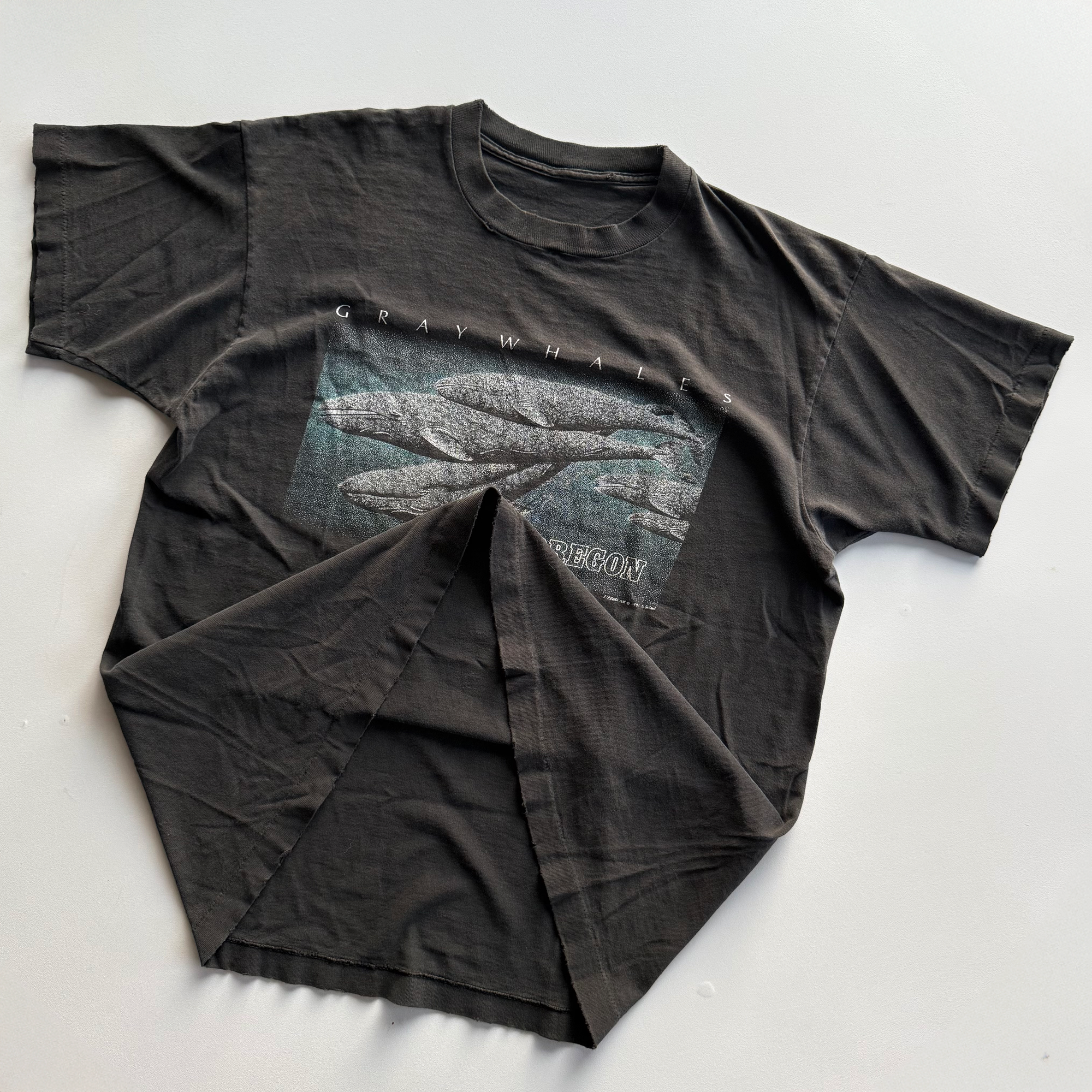 Vintage 1991 Gray Whales Oregon Coast Tee