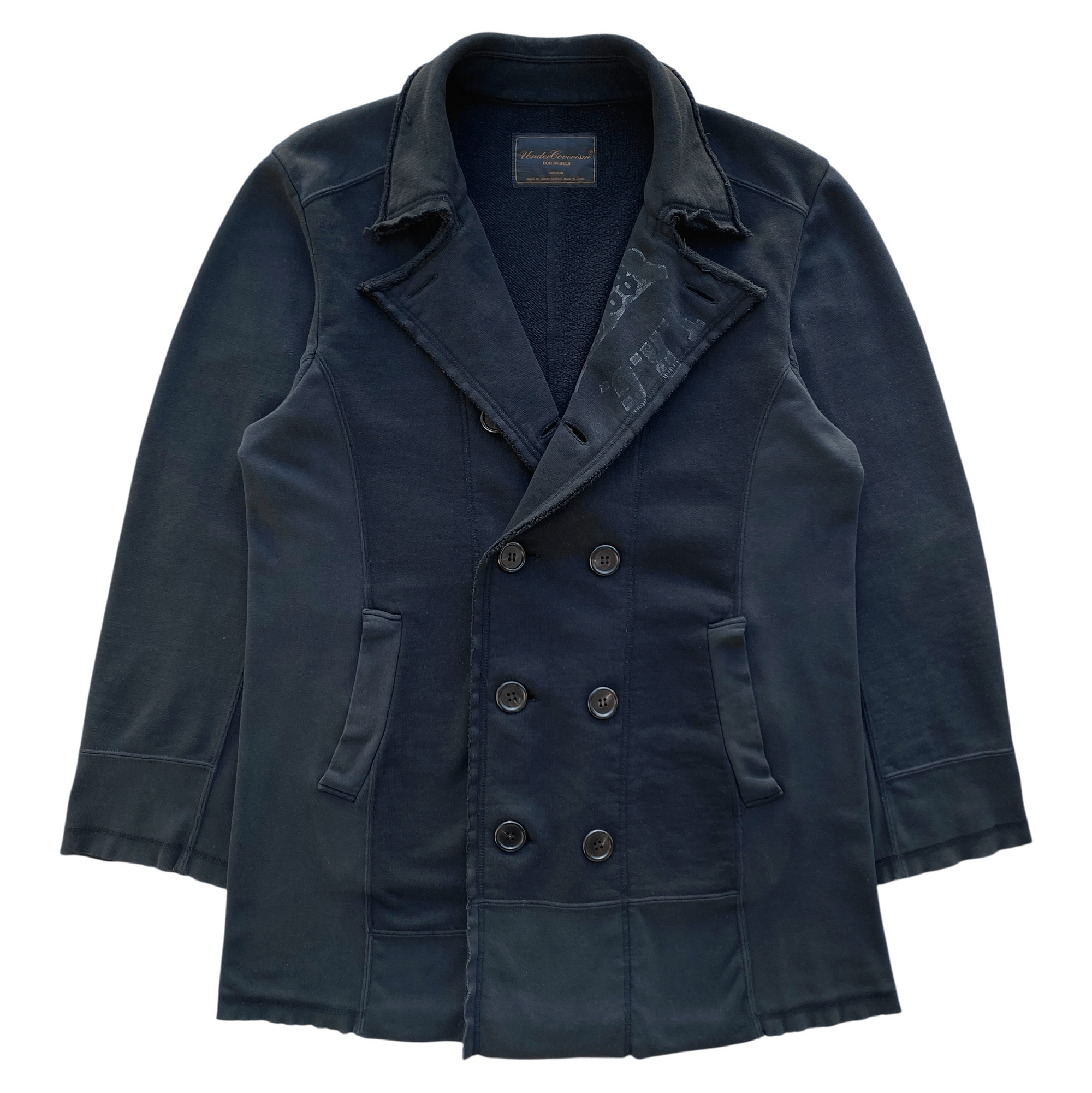 Undercover AW03 Paper Doll Hybrid Reconstructed Peacoat