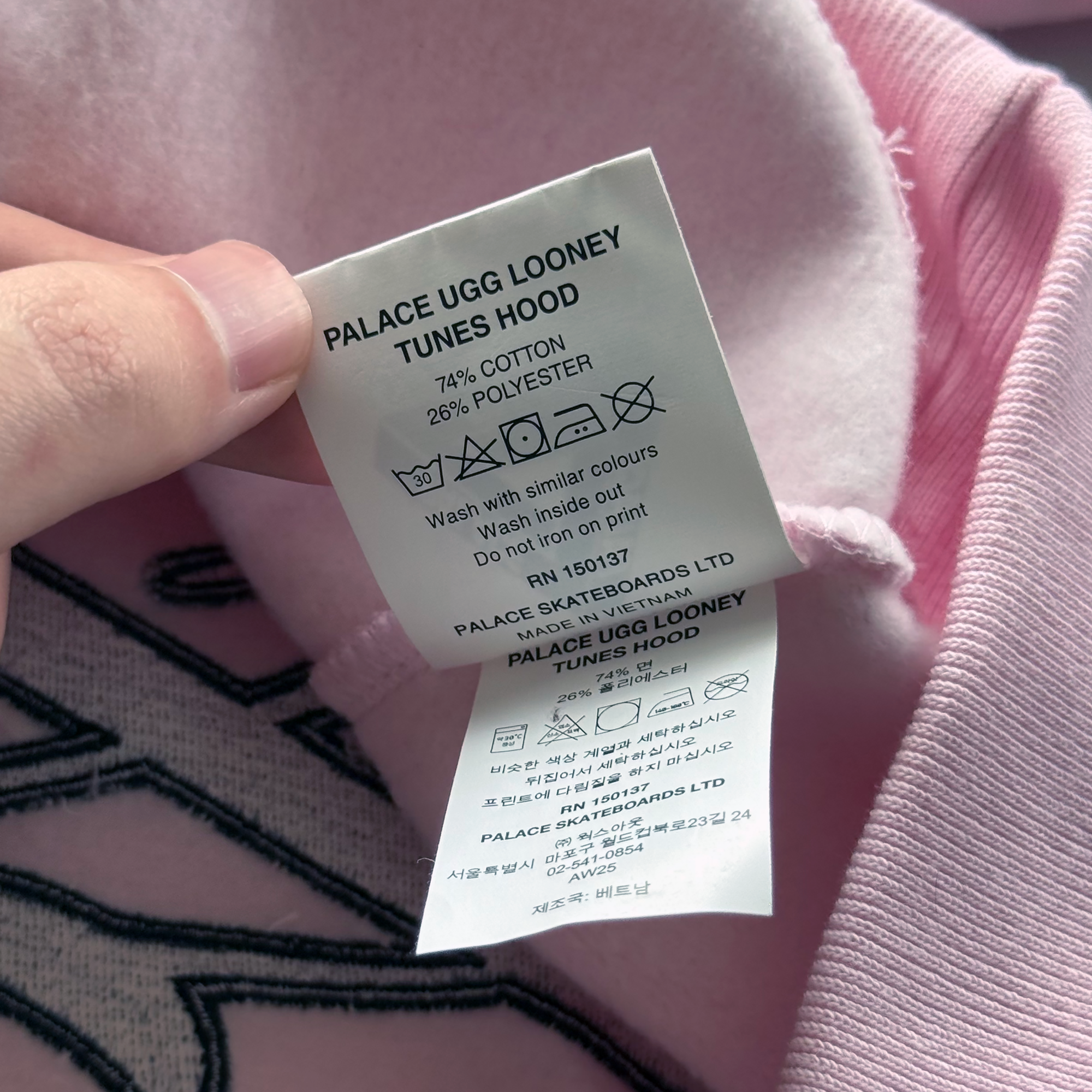 Palace x UGG FW25 Looney Tunes Sylvester Tweety Hoodie