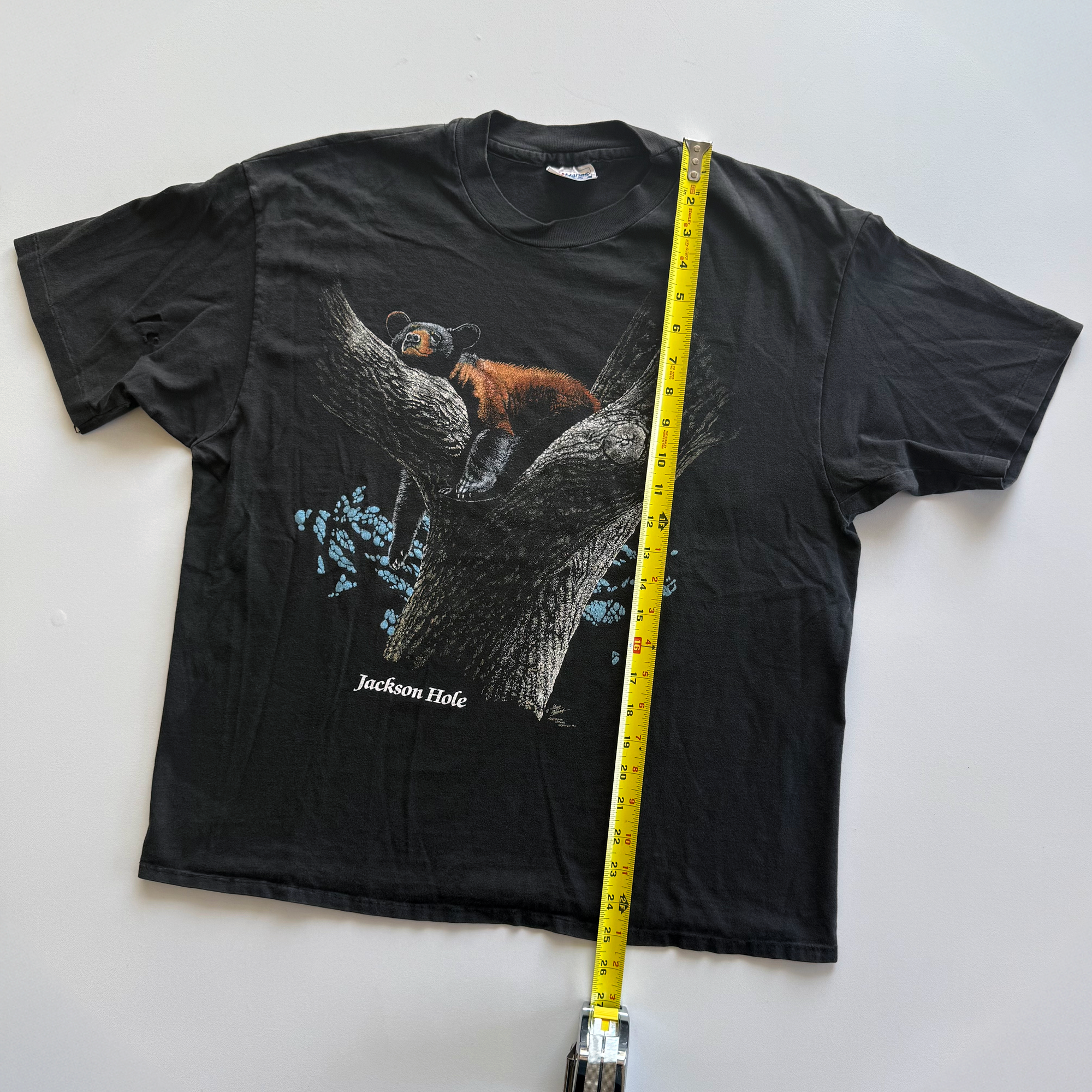 Vintage 1990 Black Bear Jackson Hole Wyoming Tee