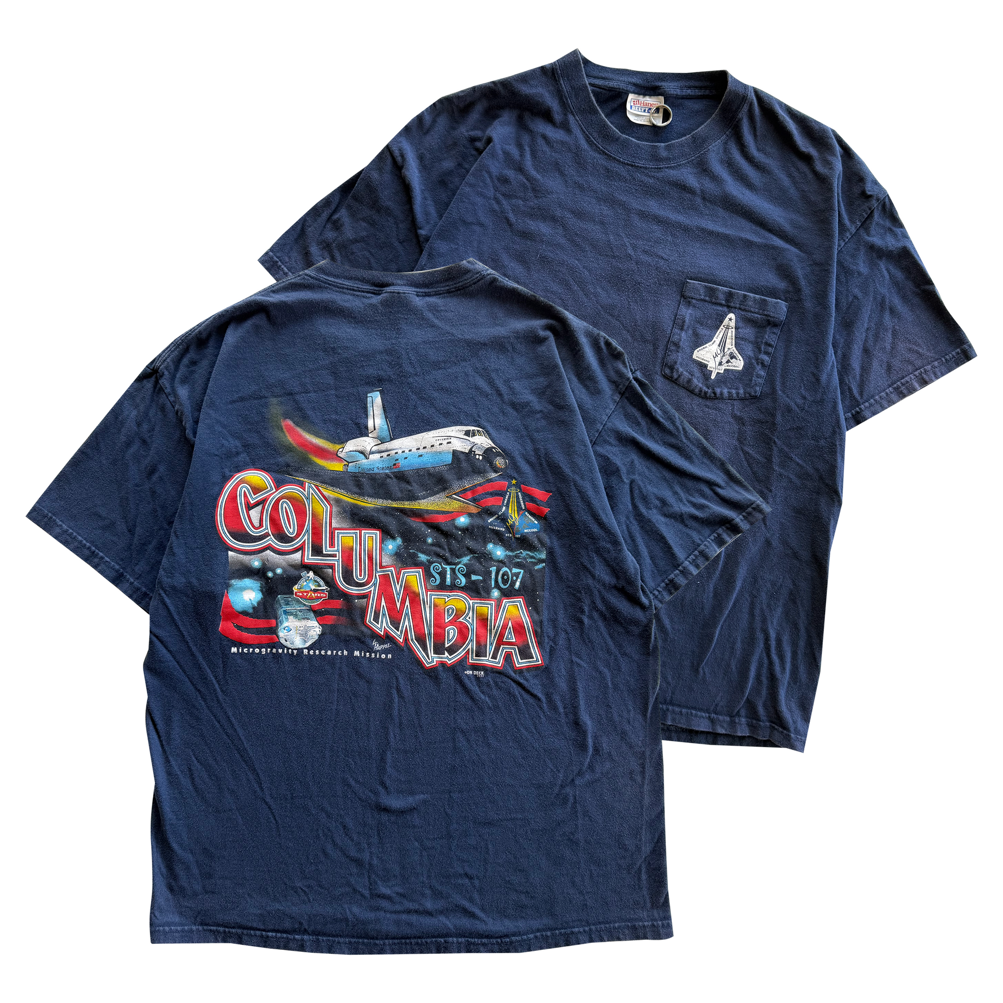 Vintage 2002 NASA STS-107 Columbia Tee