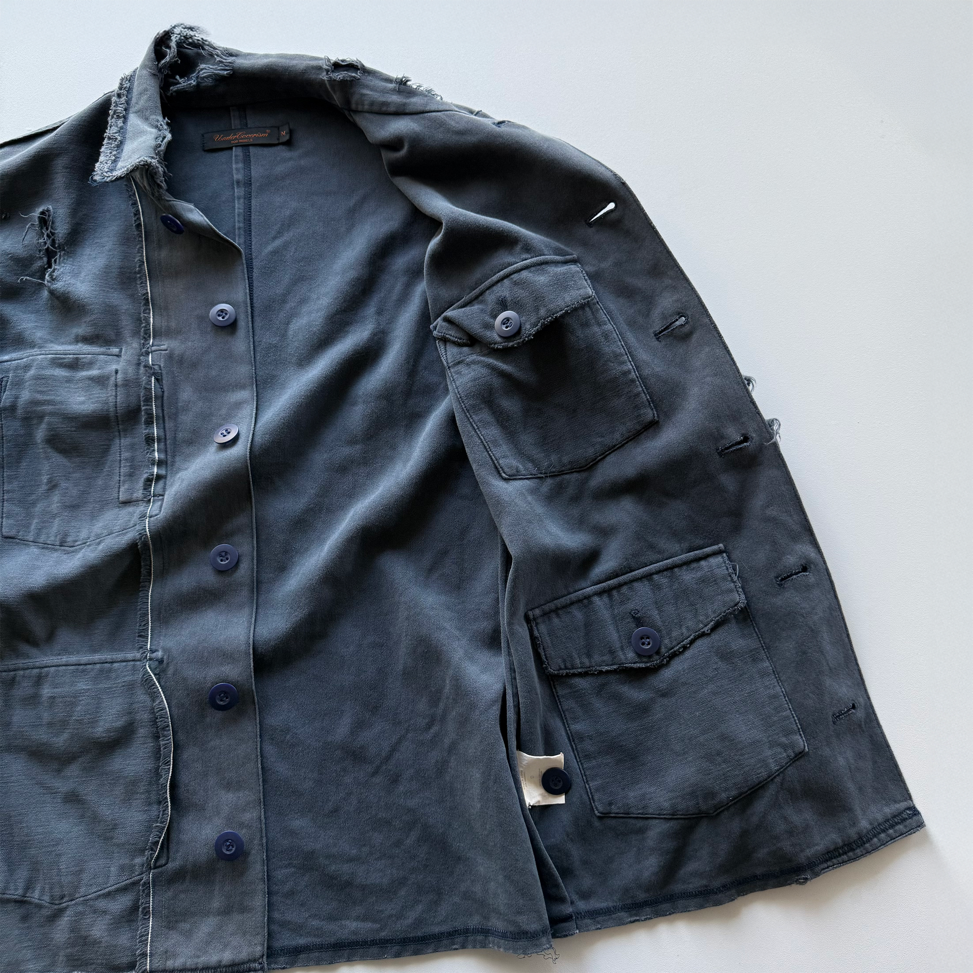 Undercover AW03 Paper Doll Hybrid Reversible Distressed Jacket