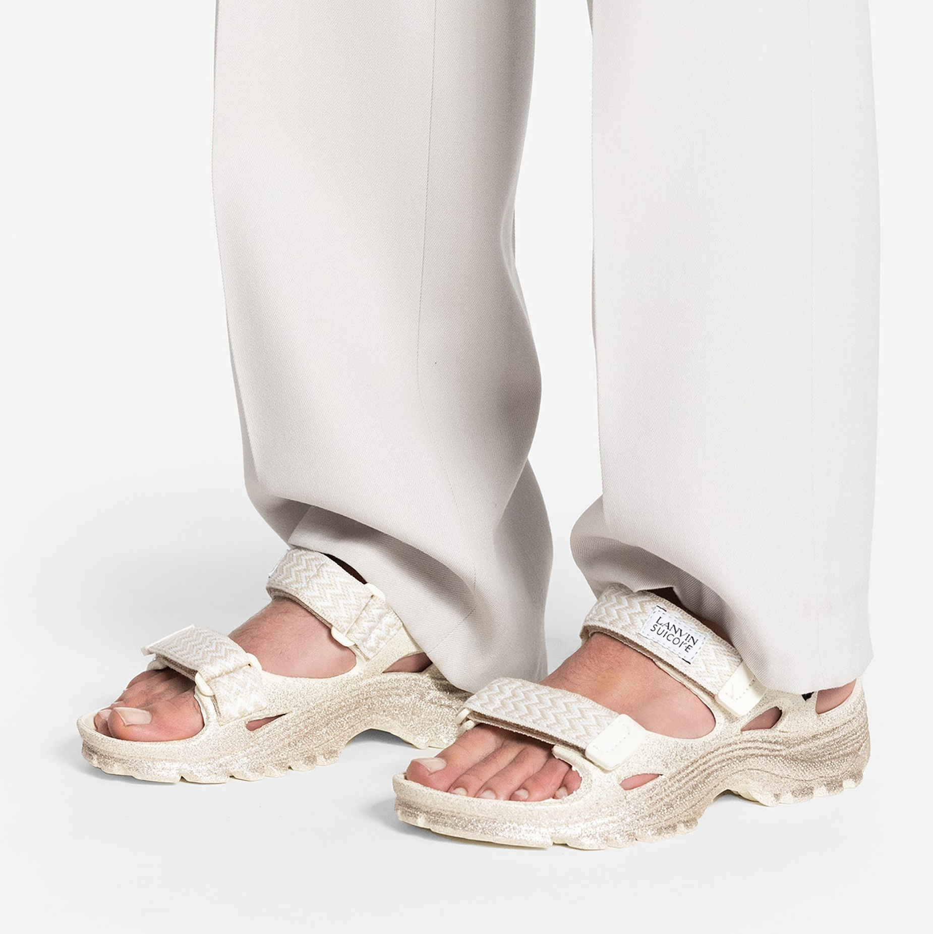 Lanvin × Suicoke 2023 WAKE Curb Sandal Slides (Size 11)