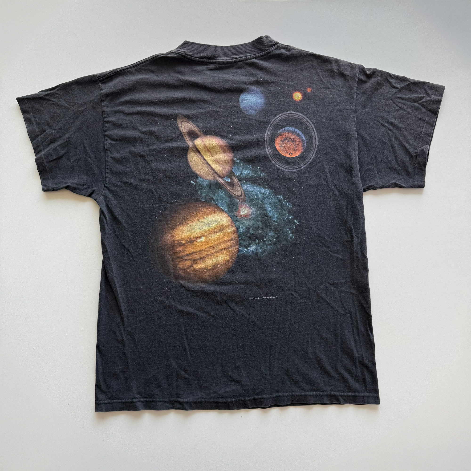 Vintage 1995 Milky Way Galaxy Solar System AOP Astronomy Tee