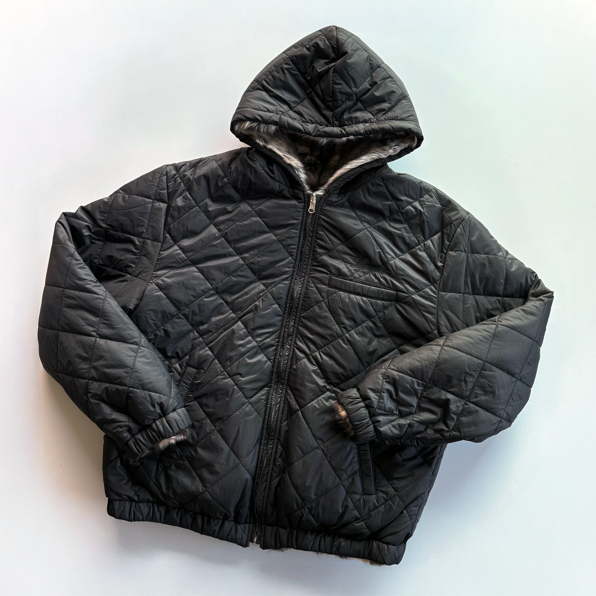 Supreme FW20 Faux Fur Reversible Hooded Jacket